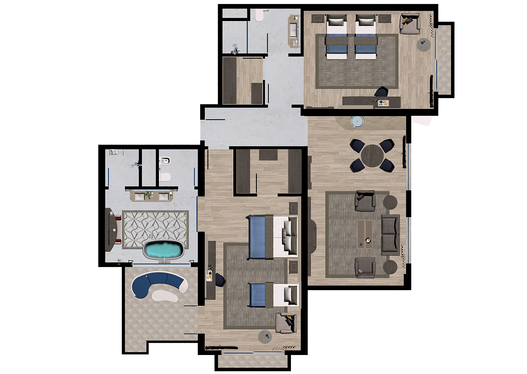 Presidential Pool Suite Type B