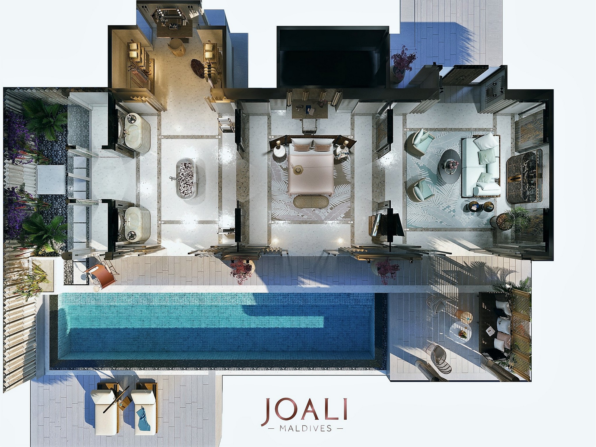 Luxury Water Villa with Pool