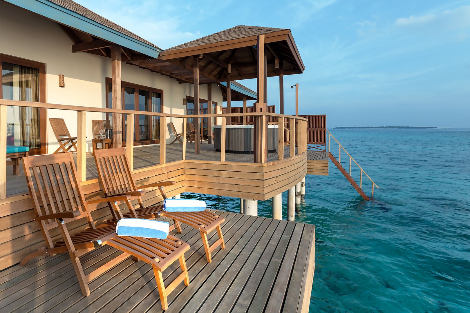 Two Bedroom Water Villa Suites with Spa Tub