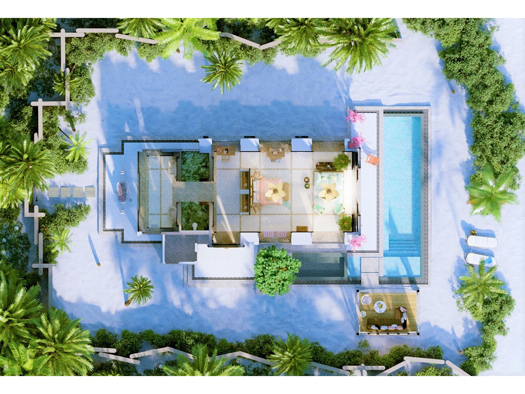 Beach Villa with Pool