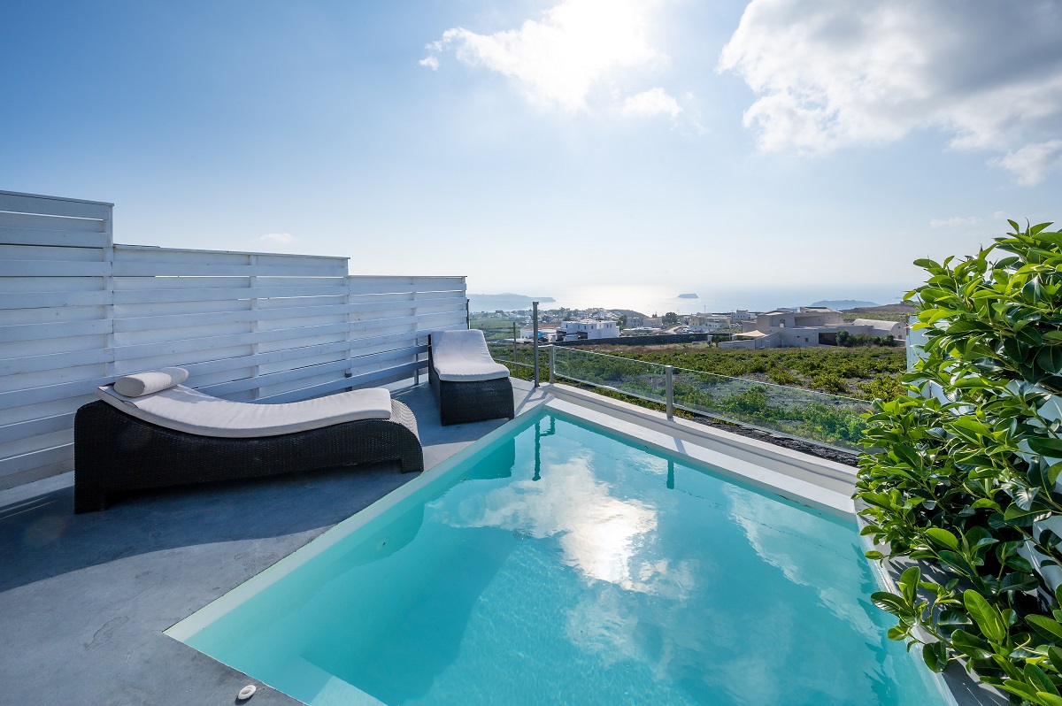 Superior Room with private pool - Sea View