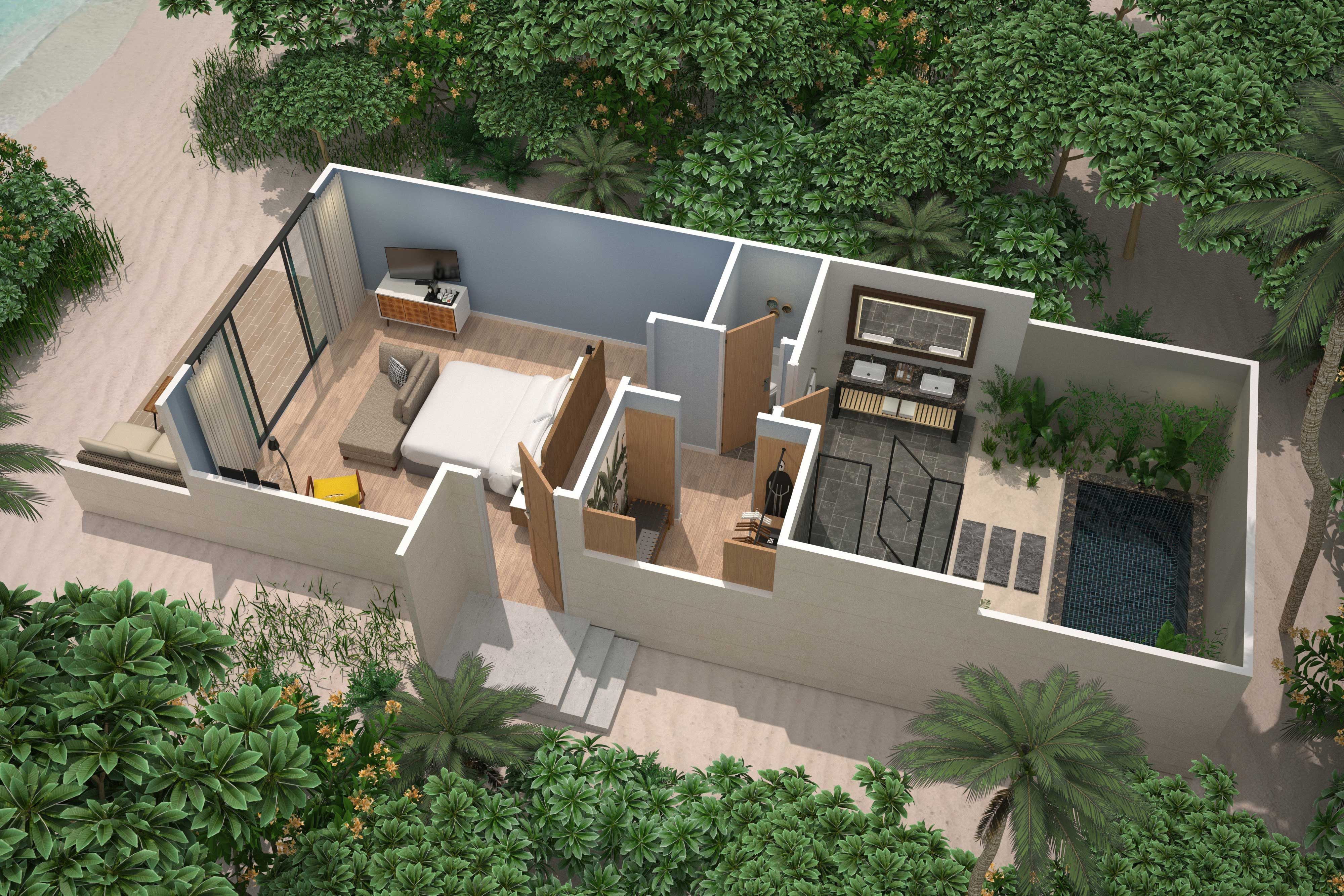 Beach Villa With Garden Pool
