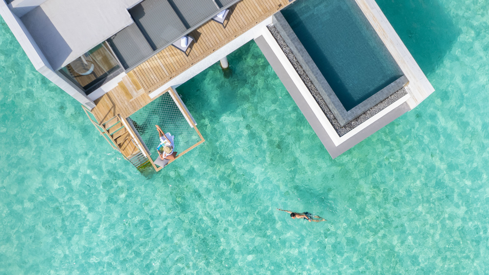 Sunset Overwater Pool Villa