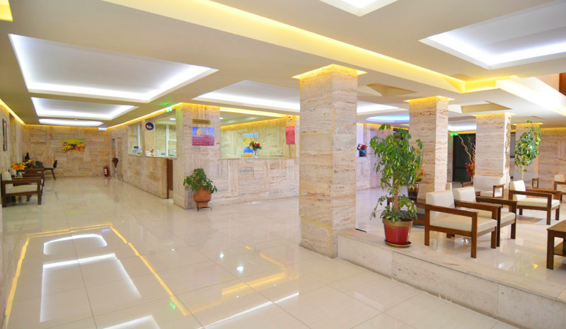 Thassos, Hotel Olympion, interior, receptie, lobby.JPG