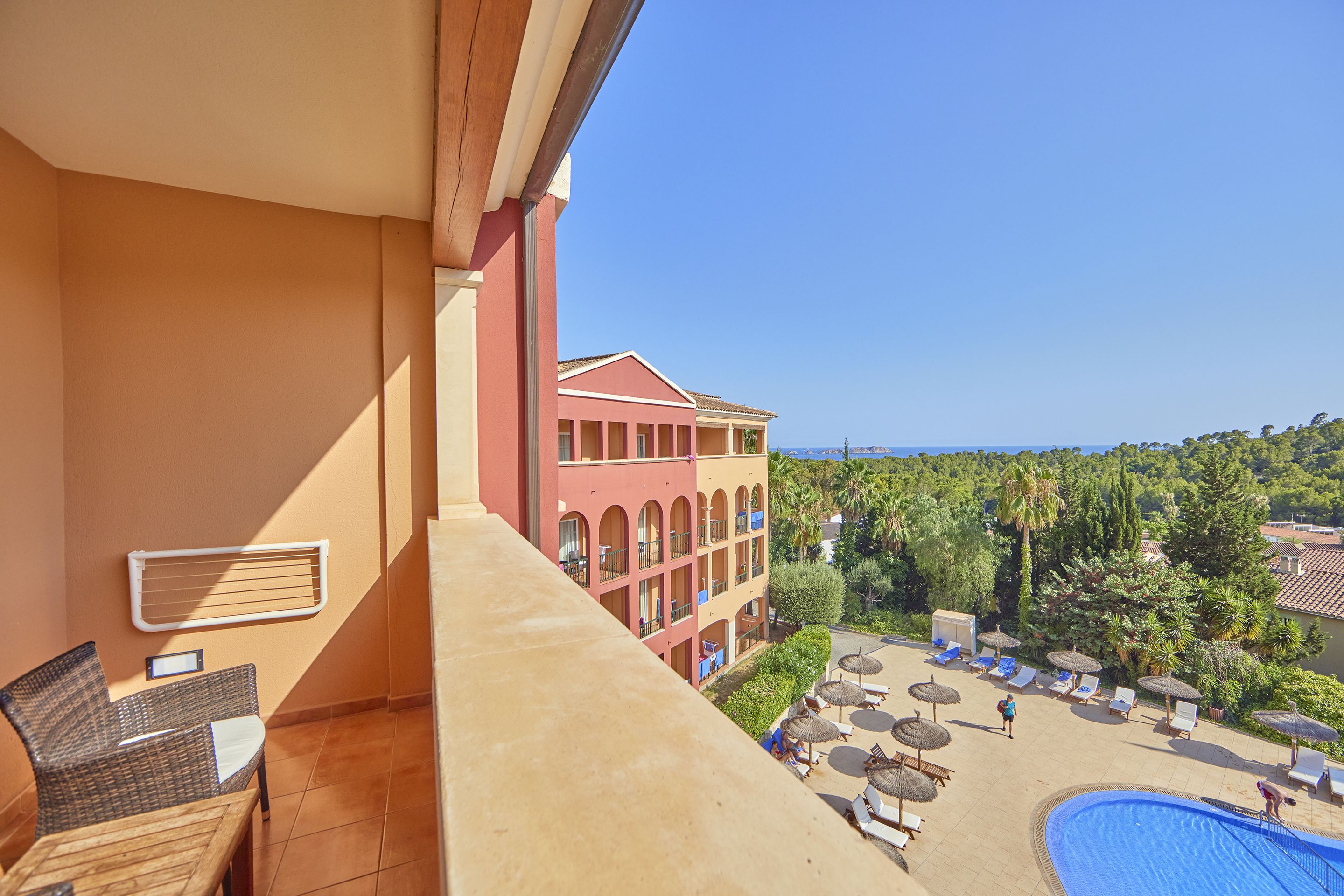 FAMILY ROOM POOL VIEW BALCONY OR TERRACE