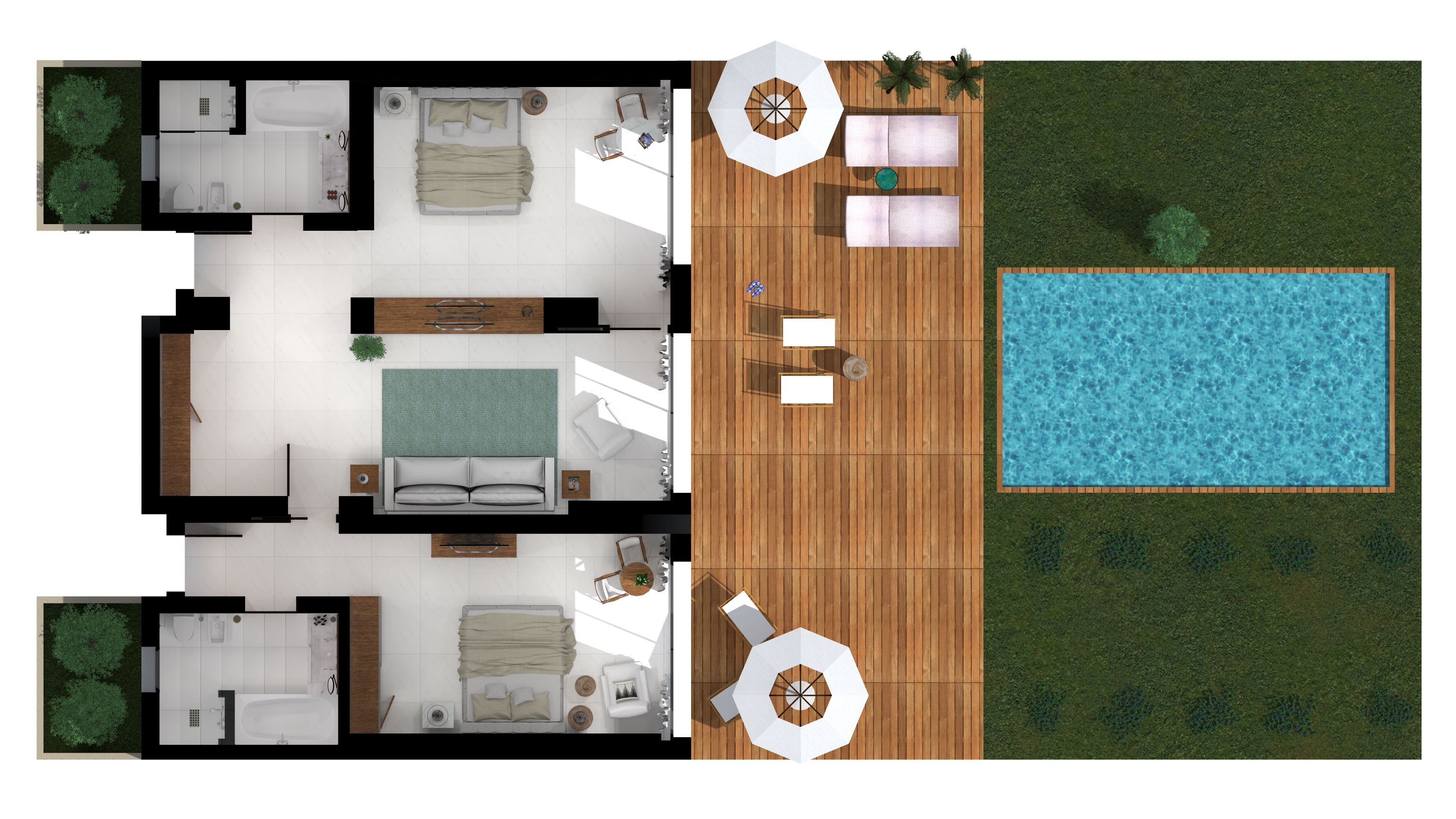 Grand Pavilion Waterfront with  Private Pool