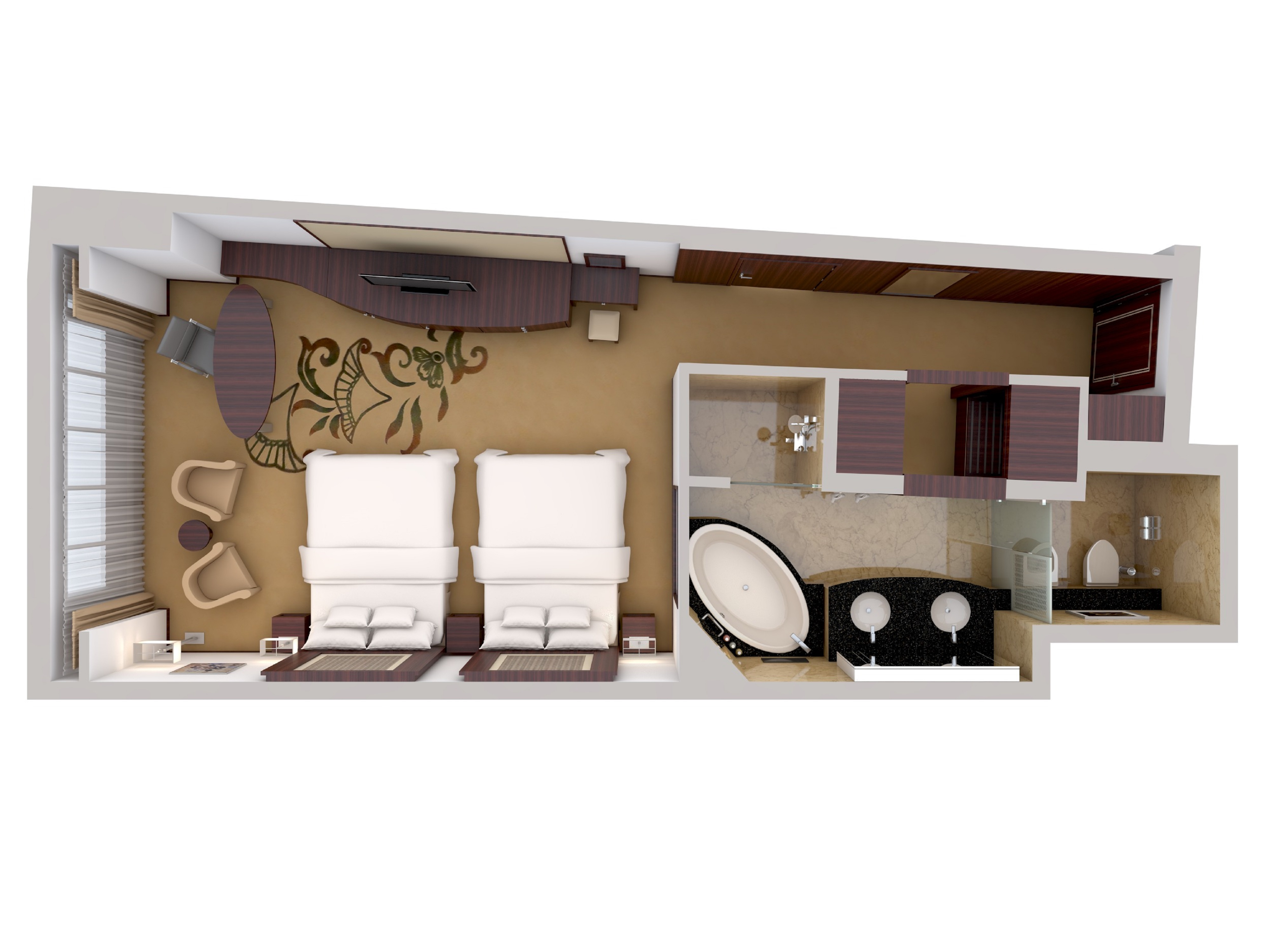 Two Bedroom Family Room