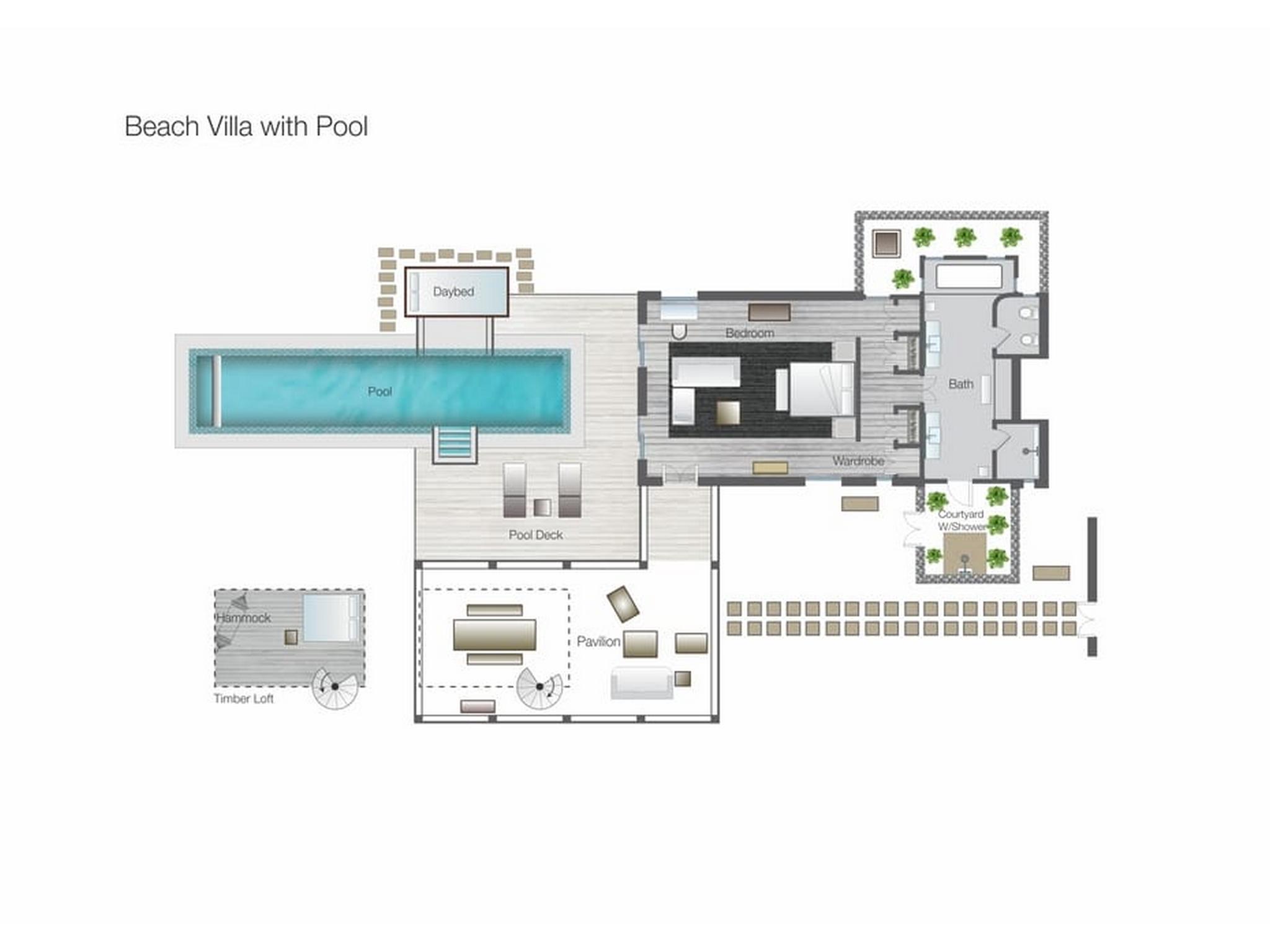 BEACH VILLA WITH POOL
