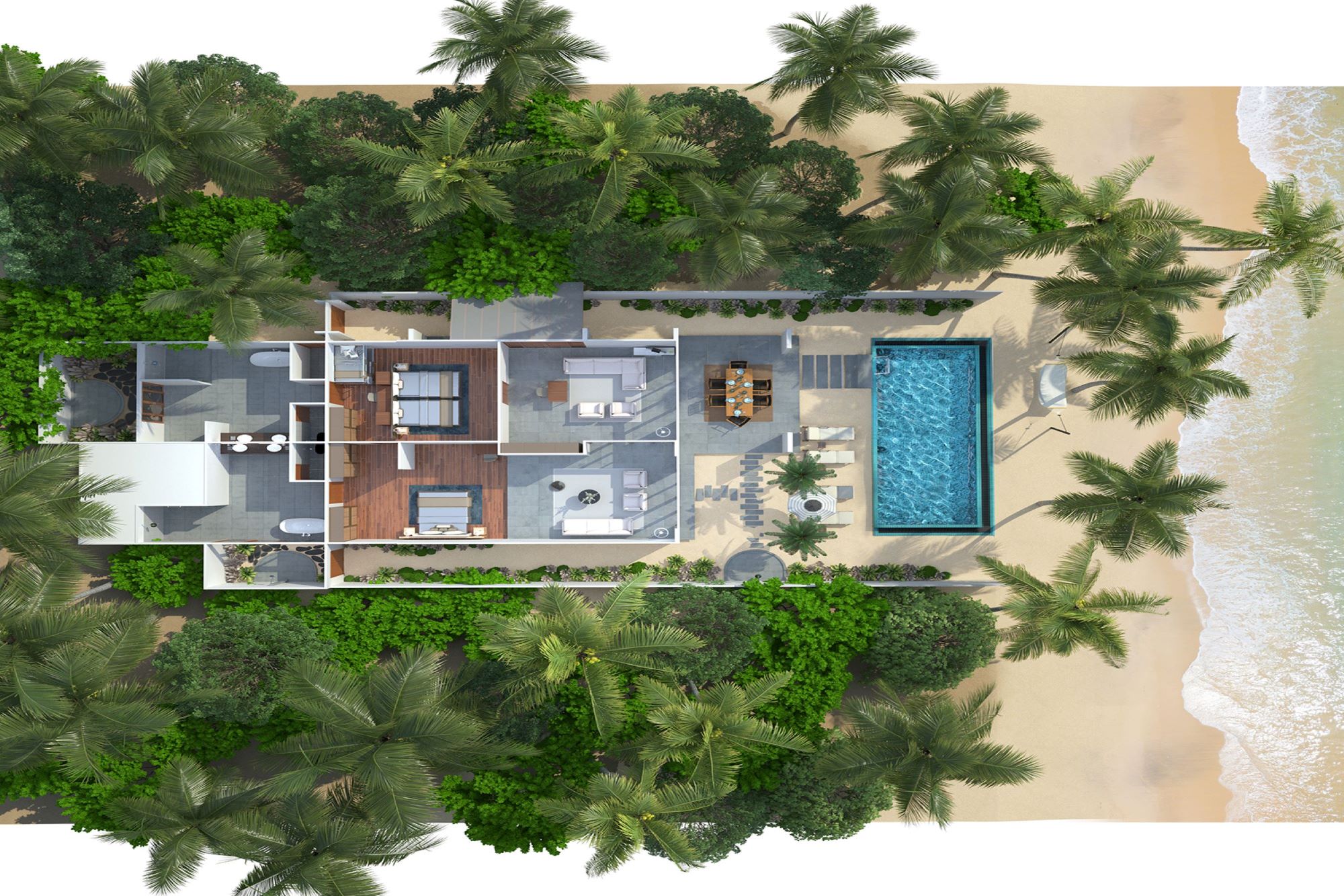 Two Bedroom Beach Pool Villa