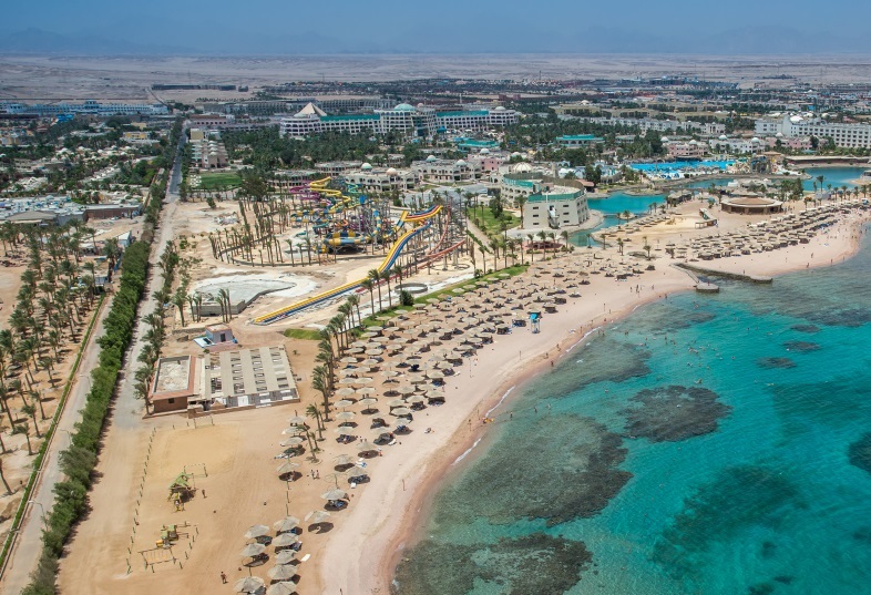 Hurghada, Hotel Golden 5 Paradise, aquapark, plaja, mare.jpg