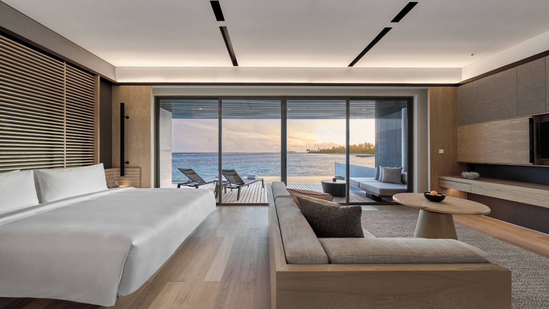 Sunset Overwater Pool Villa