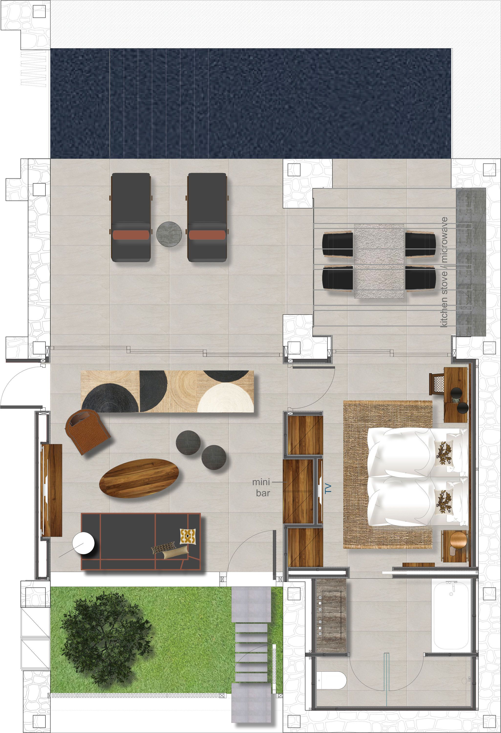 Core Residence One Bedroom with private pool