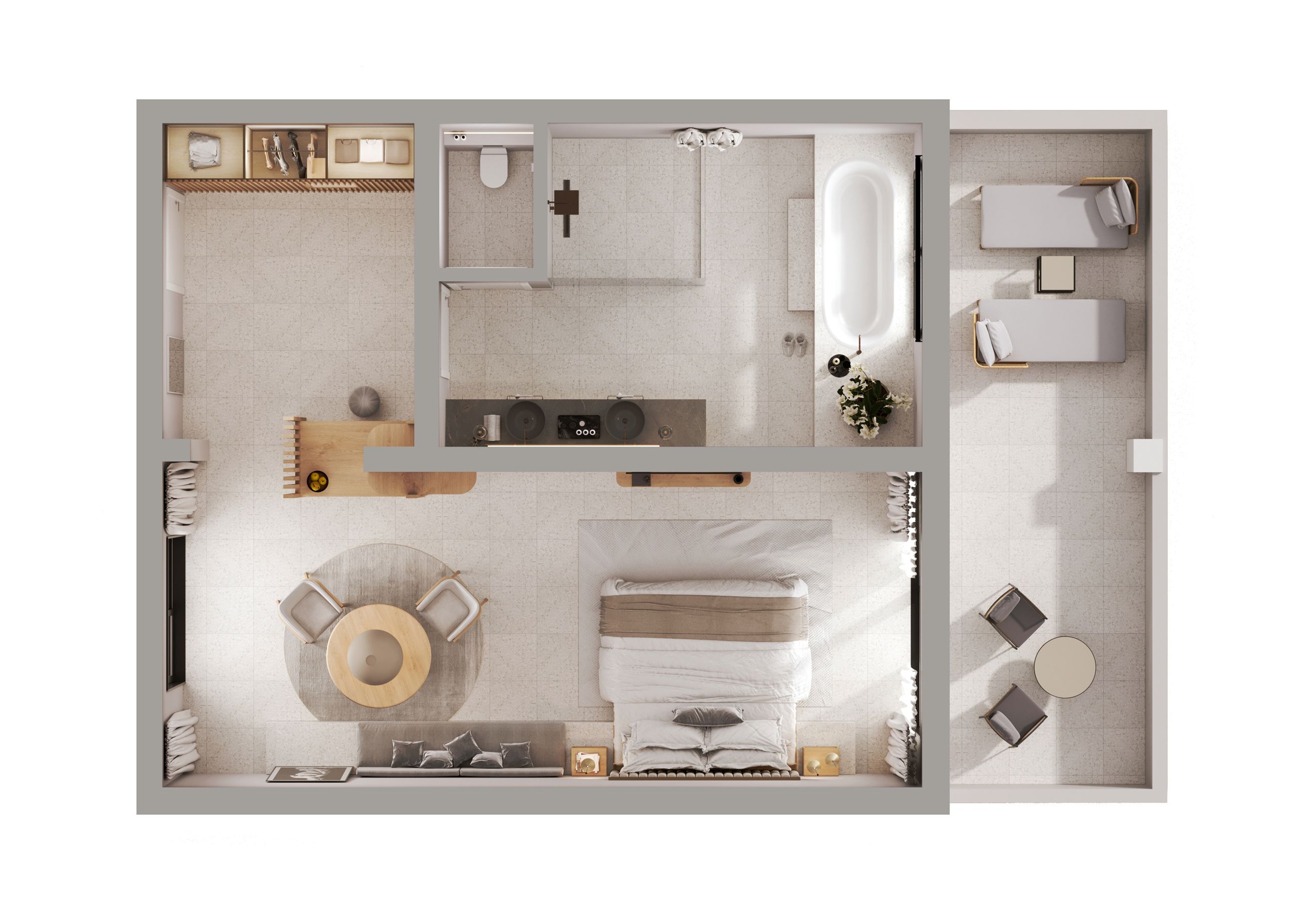 Grand Opal Suite Sea View 