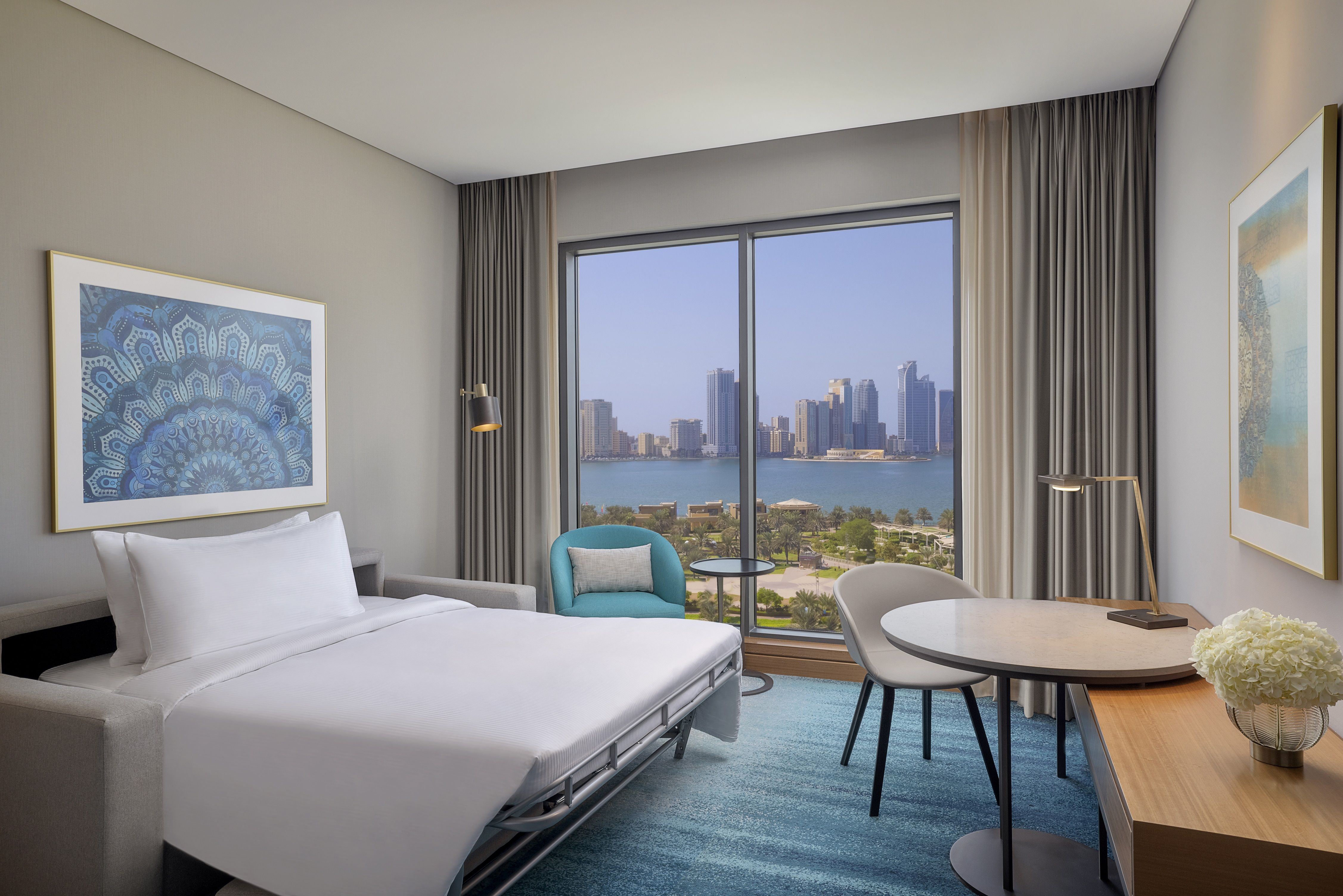 King Deluxe Room w/ Sofa Bed Waterfront View
