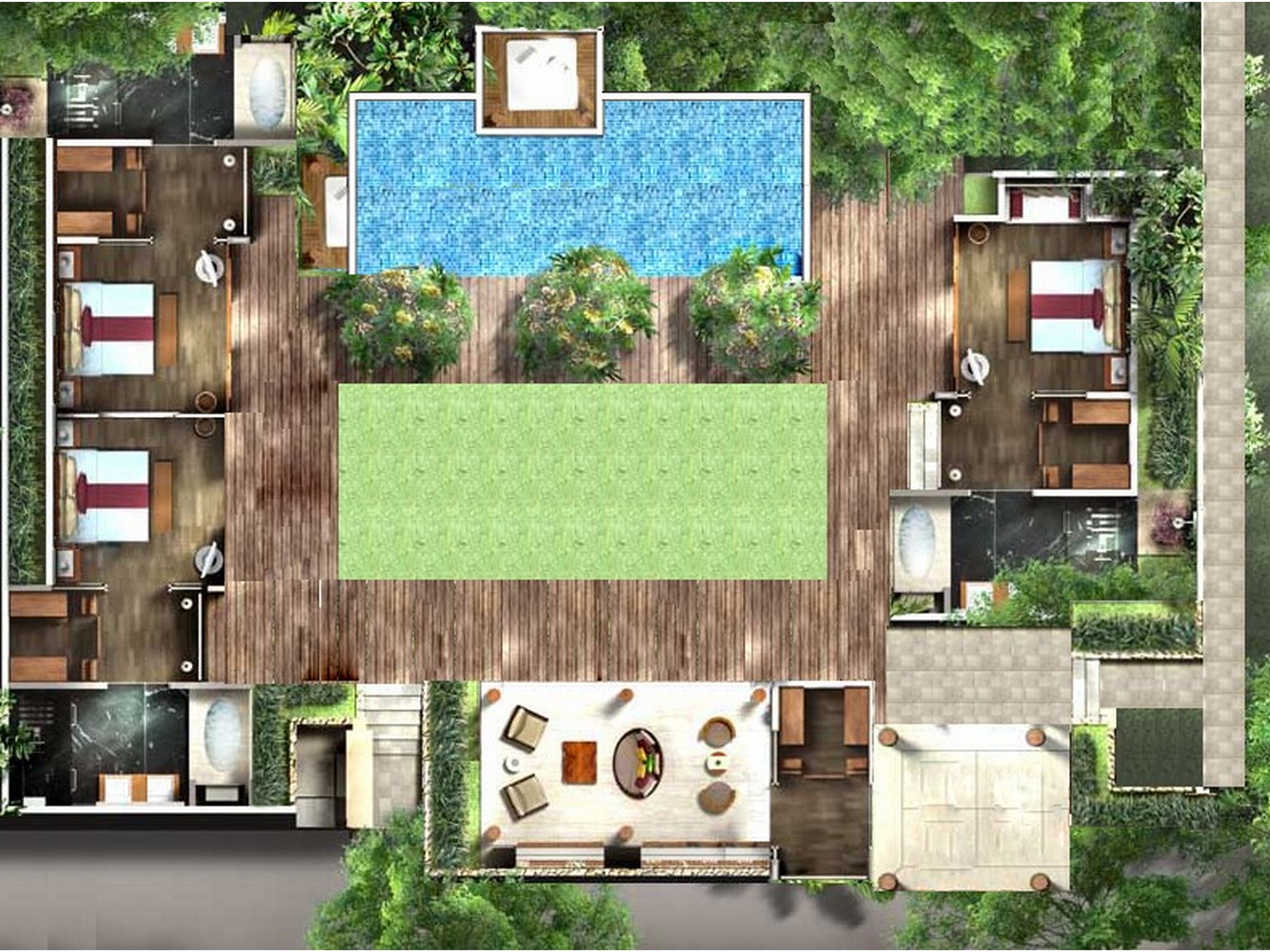 THREE BEDROOM POOL VILLA
