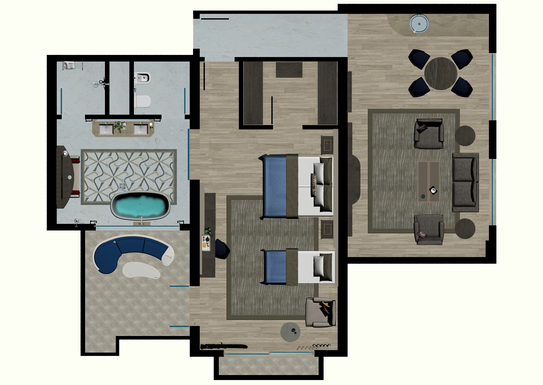 Presidential Pool Suite Type A 