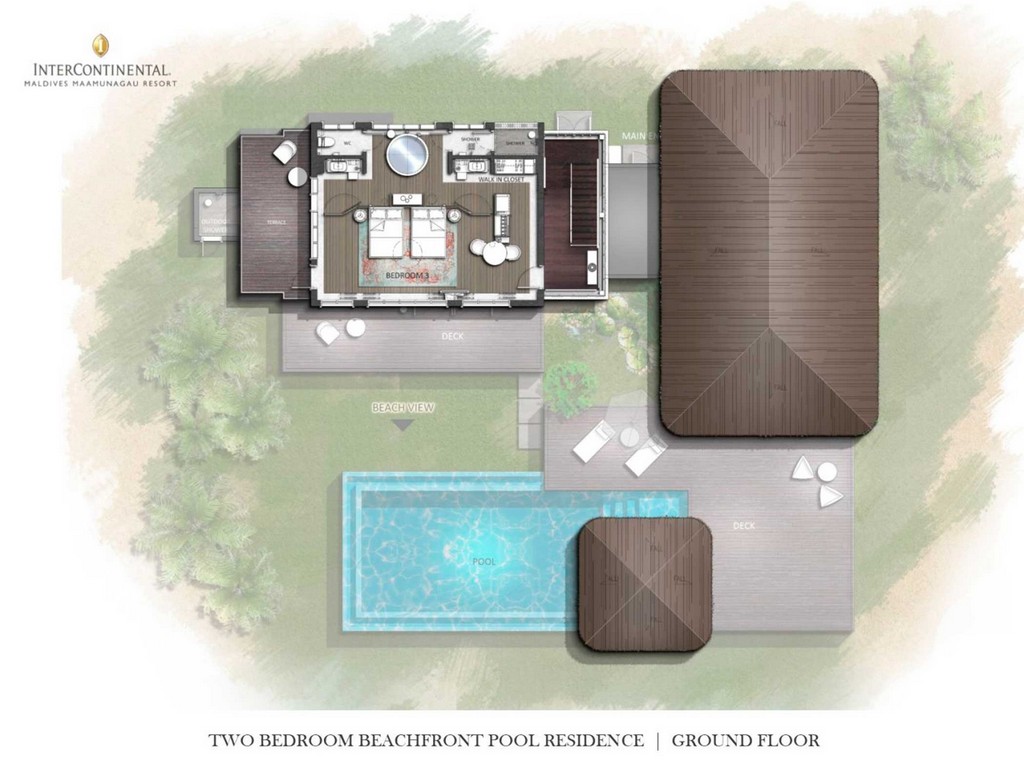  Two Bedroom Beachfront Pool Residence