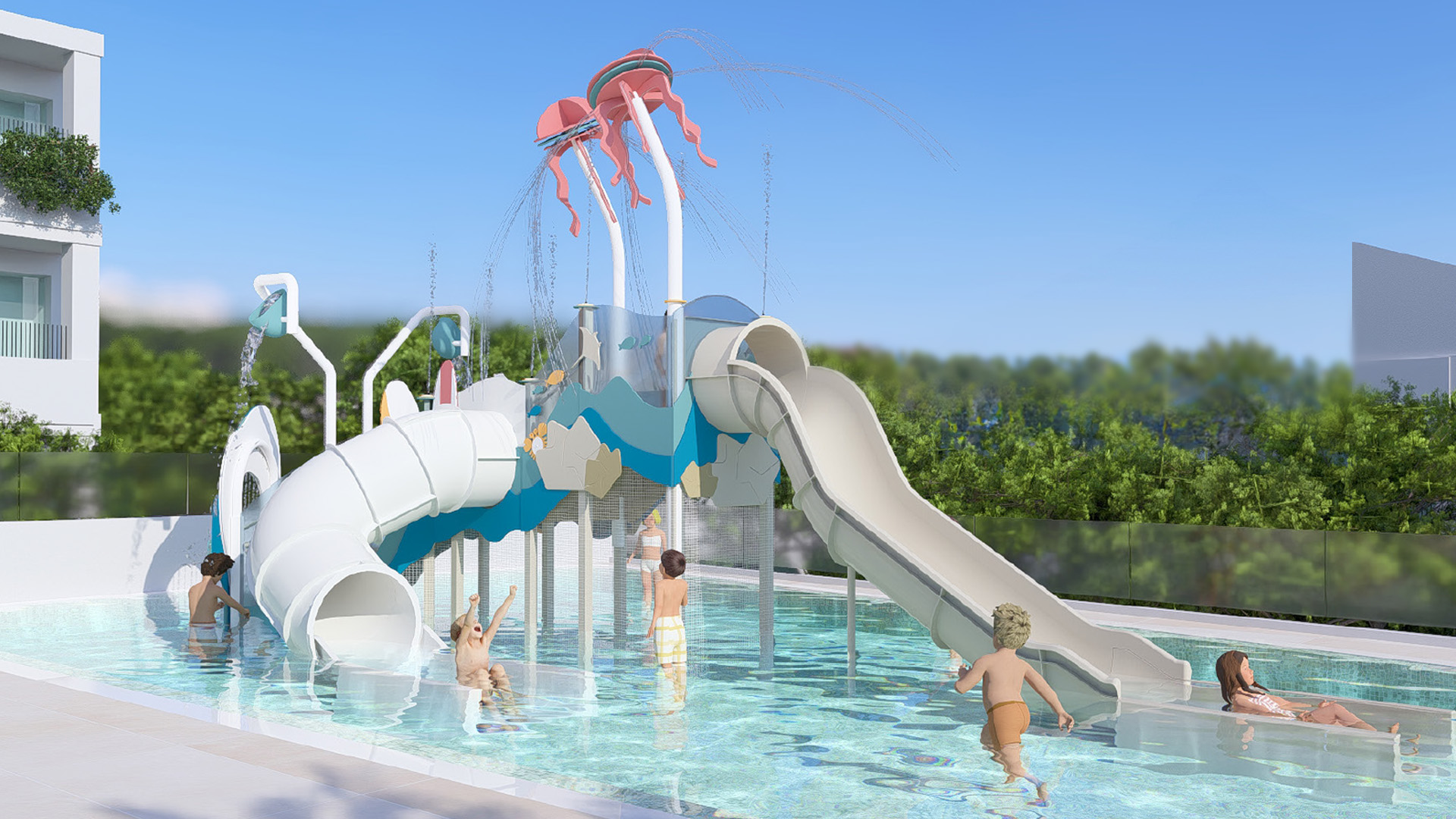 Piscina exterioara pentru copii