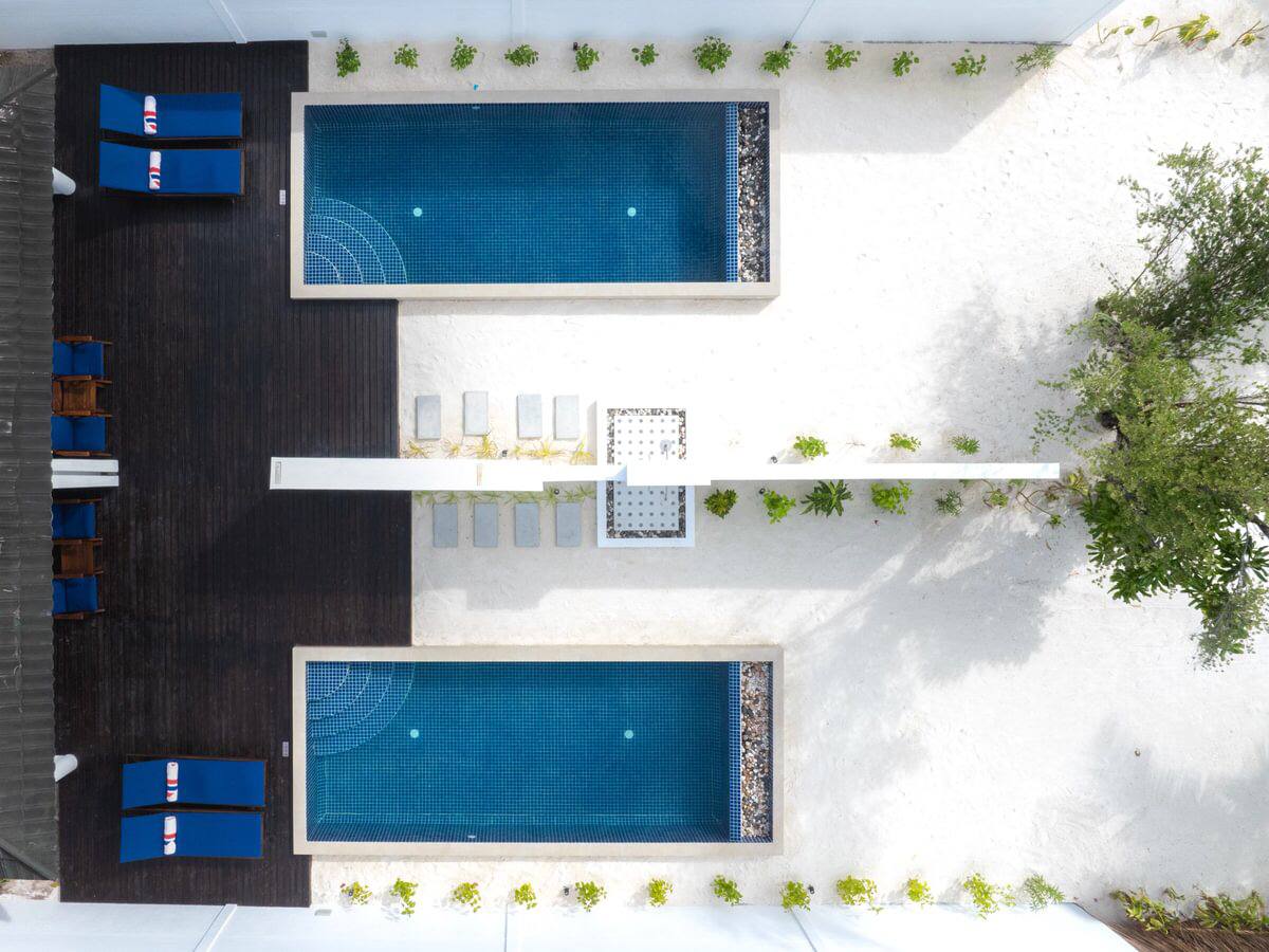 Two Bedroom Beach Villa with Two Pools