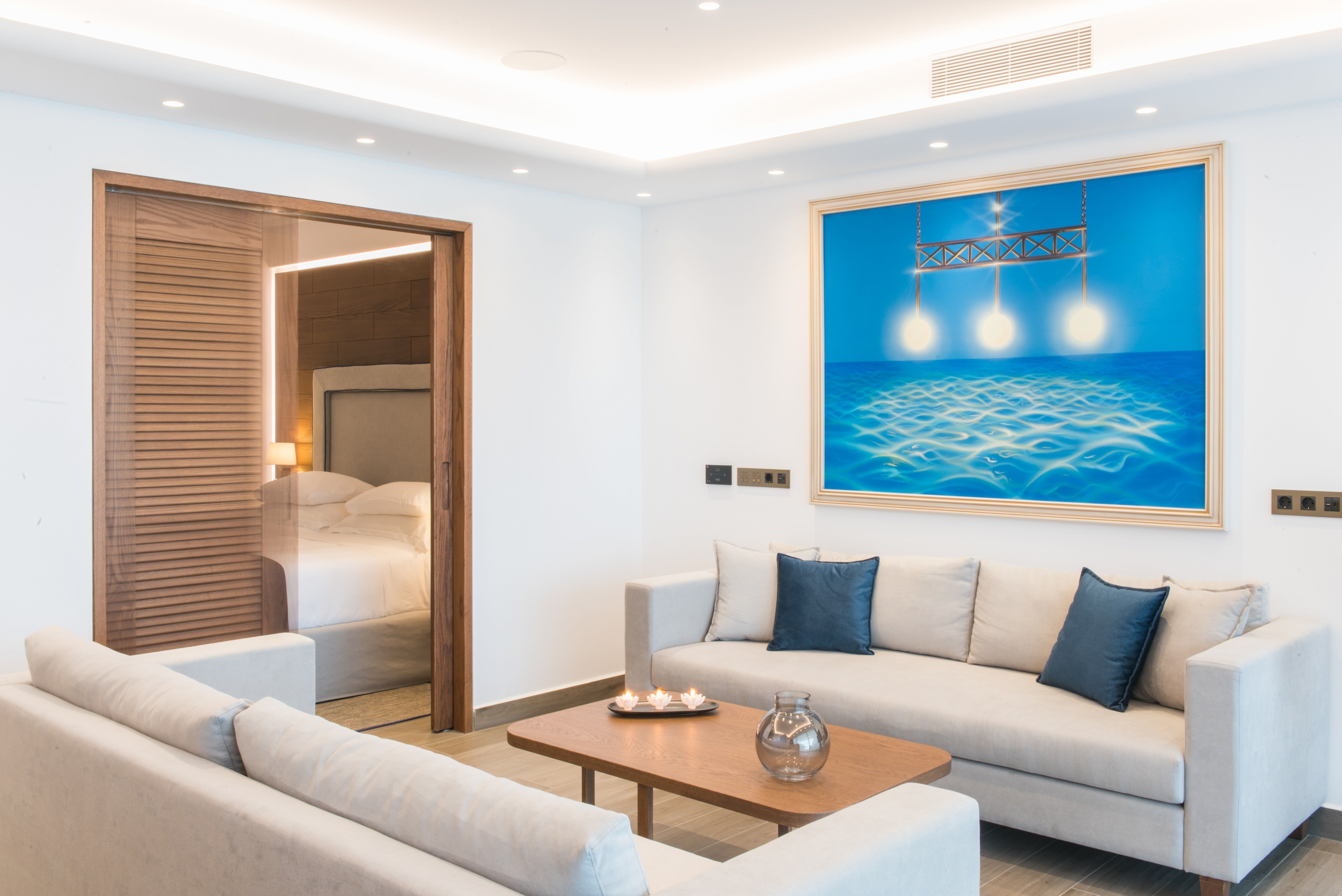 Presidential Villa 3 bedrooms on two floors sea view with private heated pool SweetSauna and gym