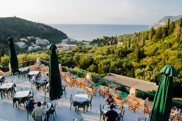 Lefkada, Hotel Santa Marina, restaurant exterior.jpg