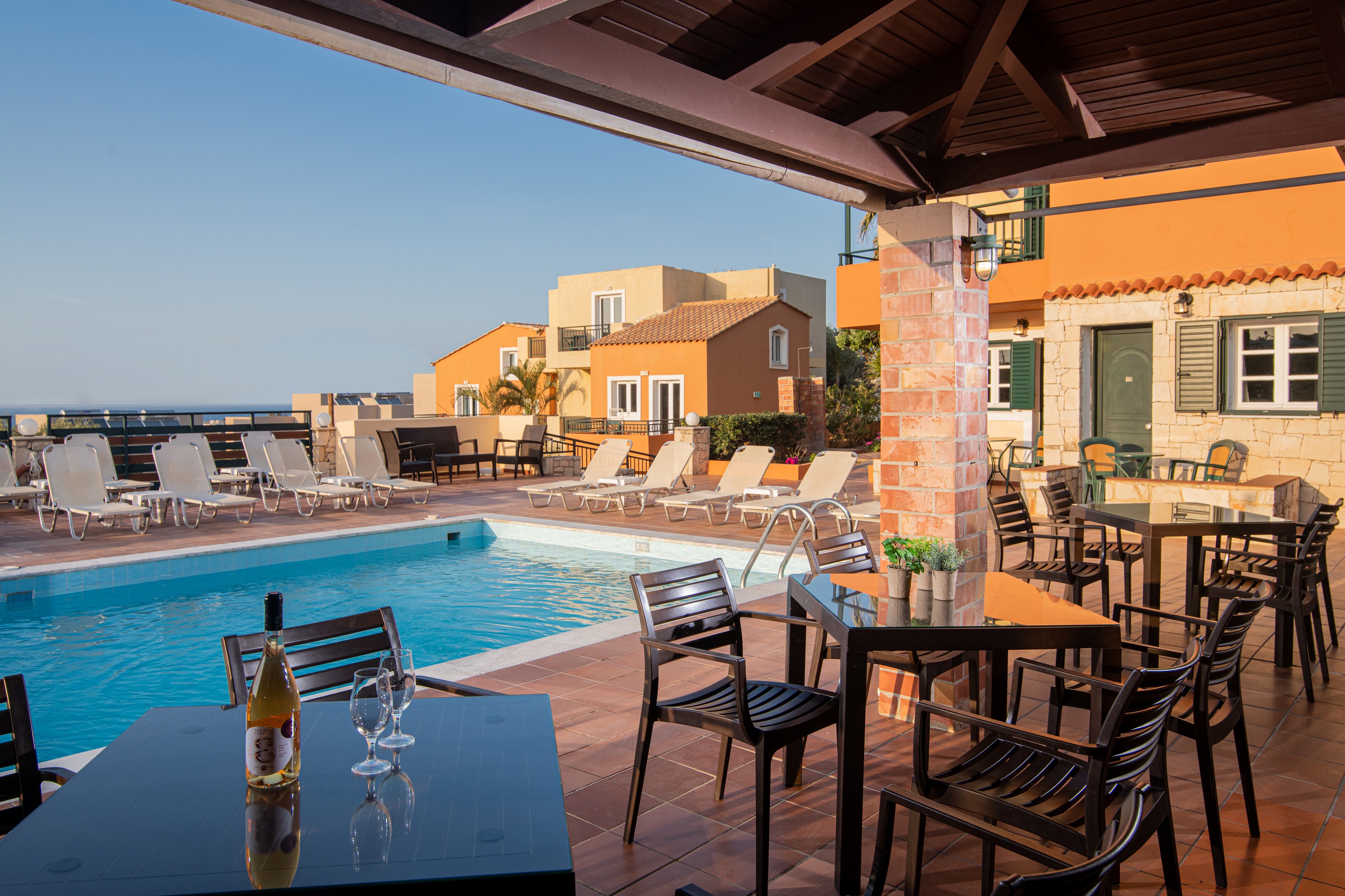 Breakfast Served Next to Pool Area
