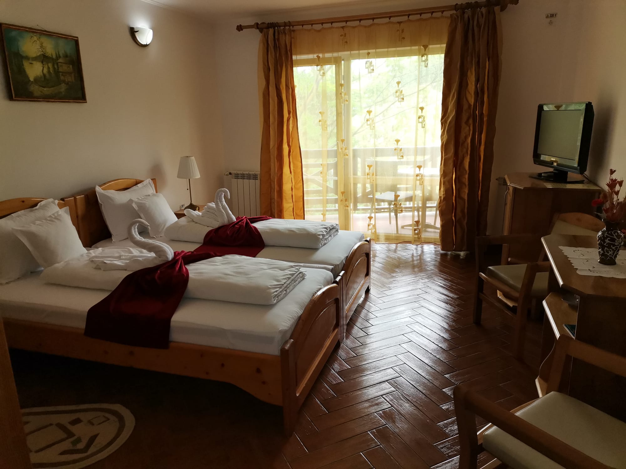 Dubla twin la Dunare cu balcon