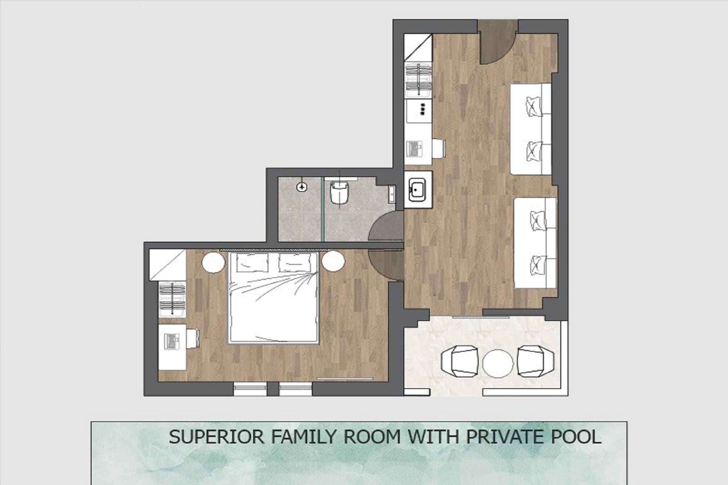 SUPERIOR FAMILY ROOM PRIVATE POOL