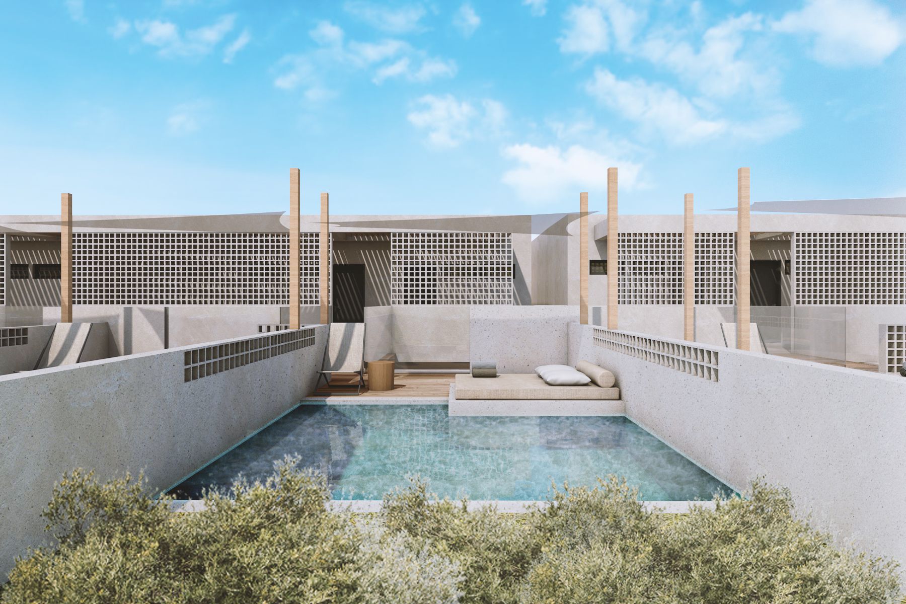  SUPERIOR TRIPLE ROOM SIDE SEA VIEW PRIVATE POOL
