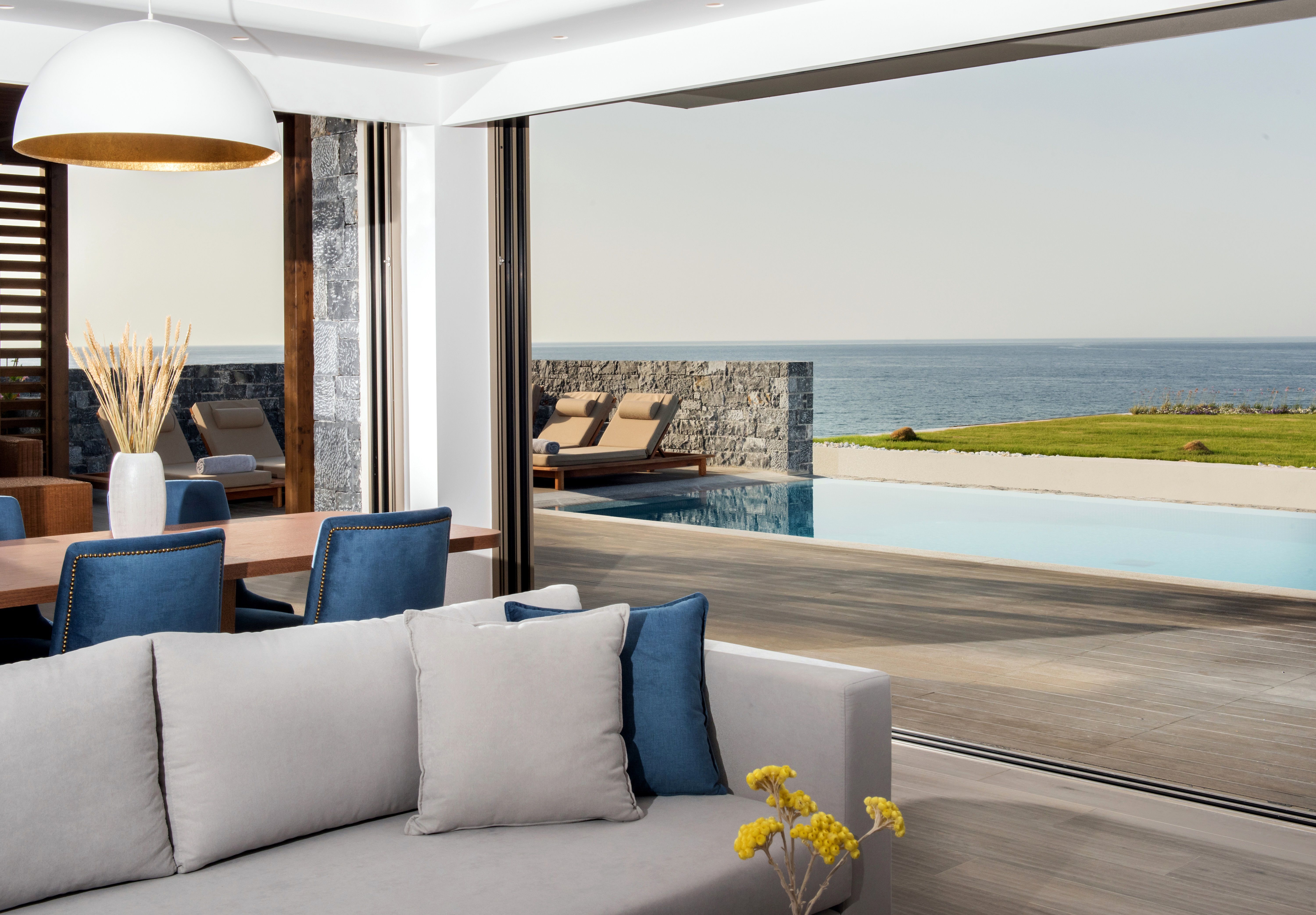 Grand Royal Villa 3 bedrooms on three floors sea view with private heated pool SweetSpa and gym