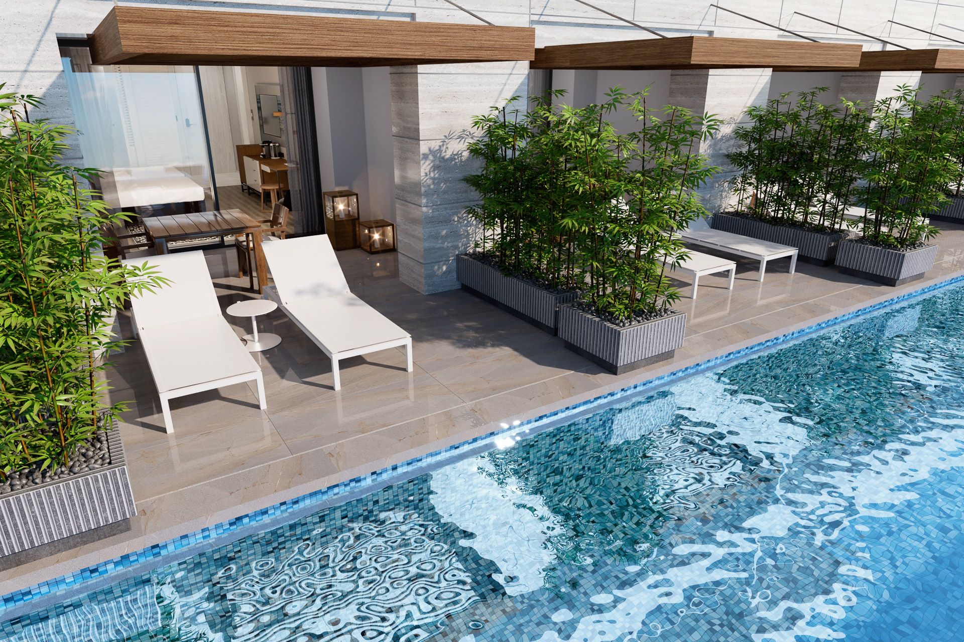 Deluxe Swim-Up Room Sea View ( Community Zone )