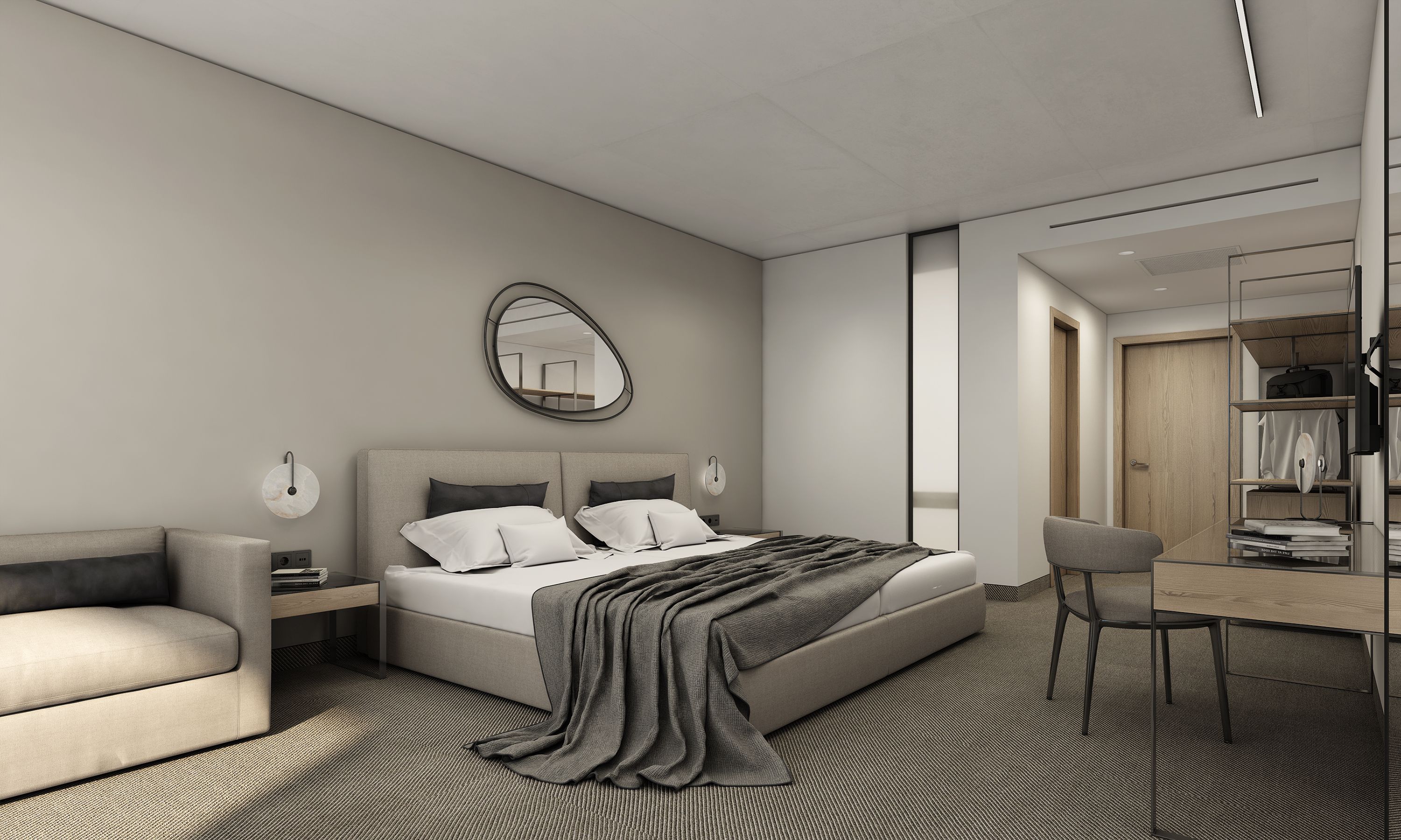 Twin Deluxe Room (Sea View, Balcony)