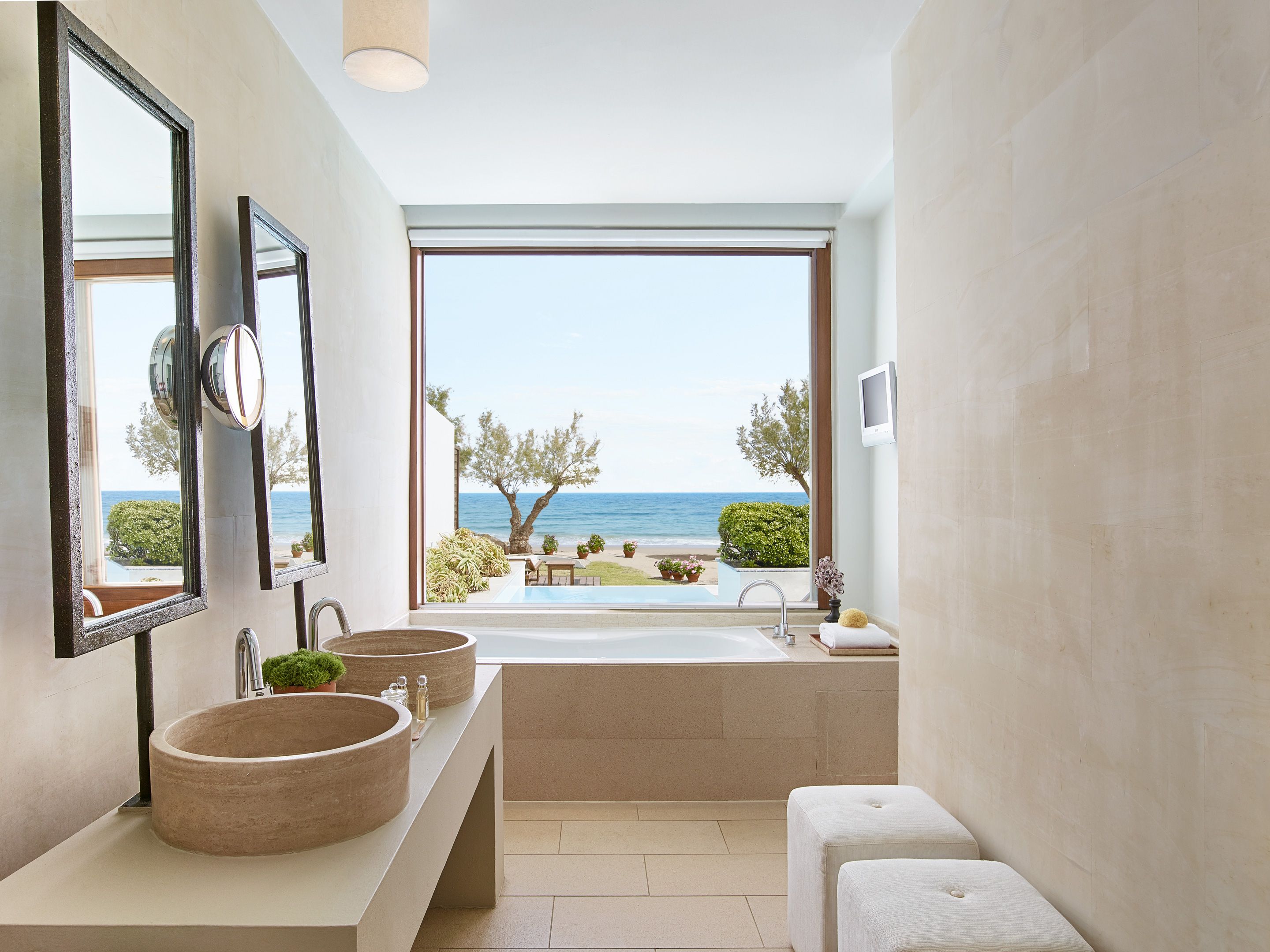 Creta Beach Villa Seafront  Heated Private Pool