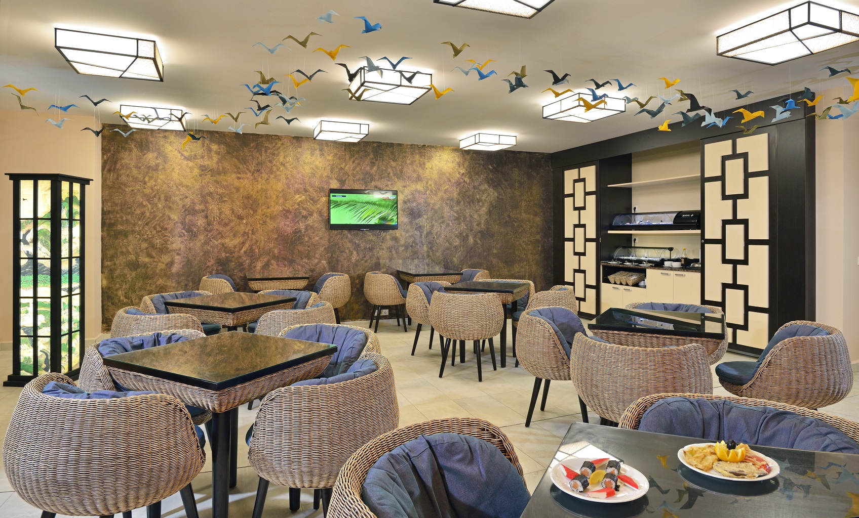 Umi Japanese Corner from beg June until end of Sept.