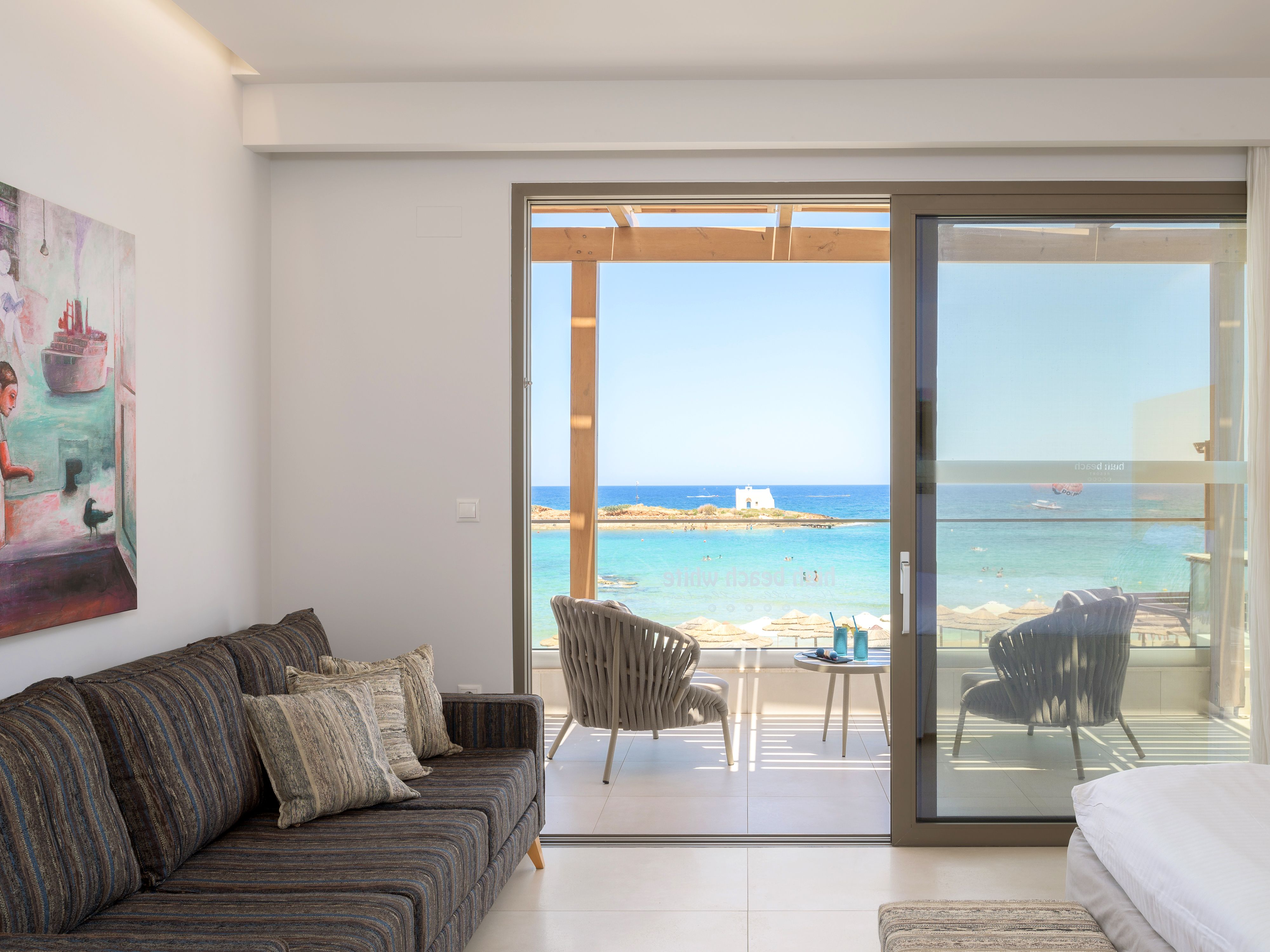 White Pearl Beachfront Suite Front Sea View