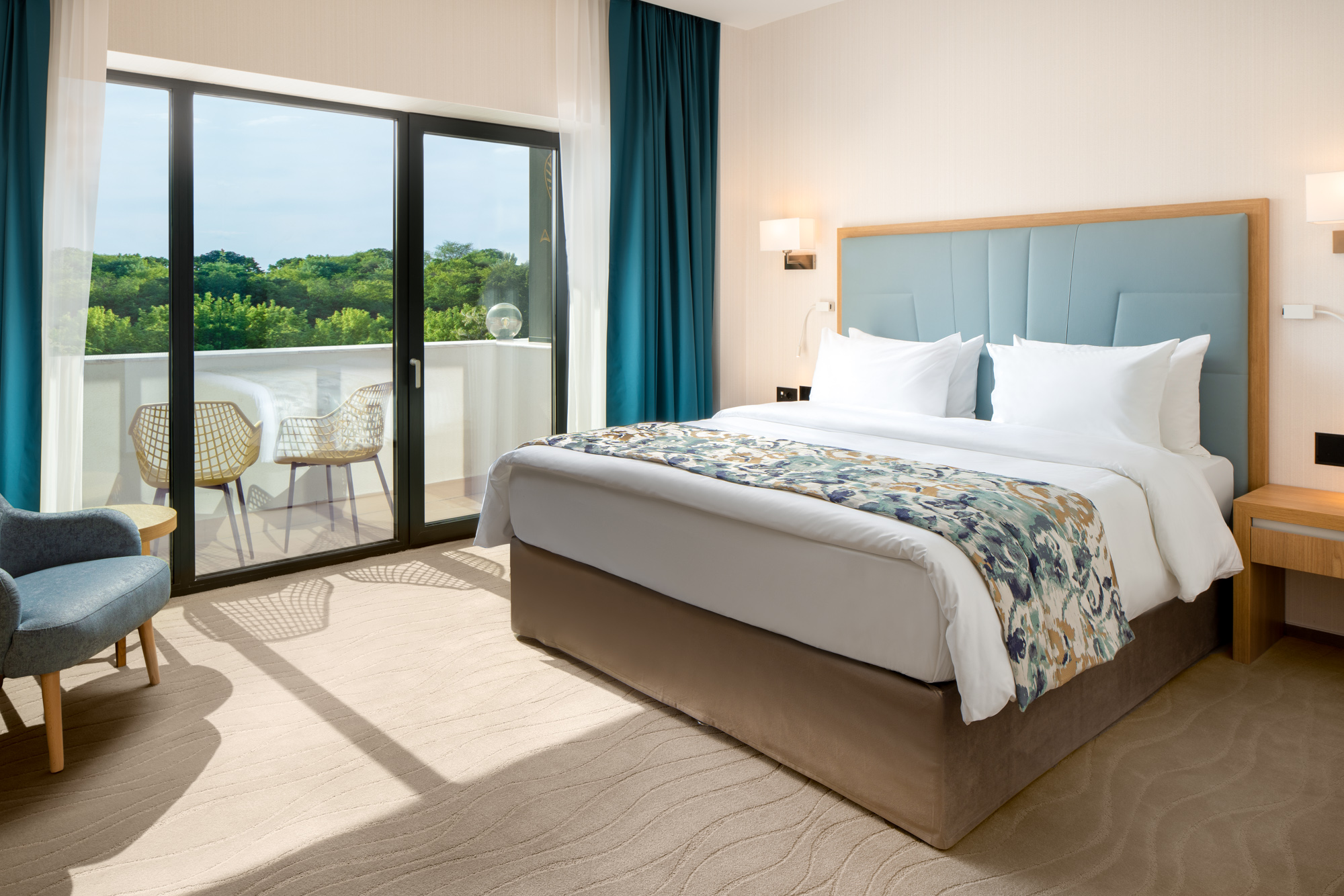 Superior Room with Balcony Bed view