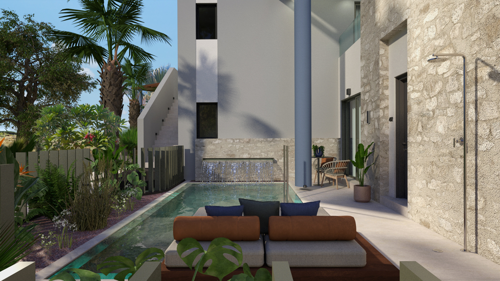 double with private pool