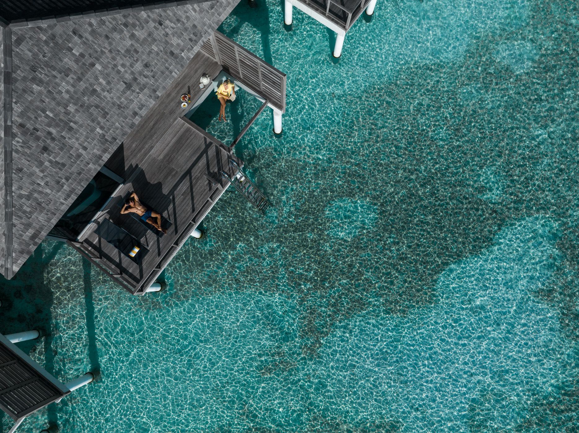 Sunset Overwater Villa With Pool