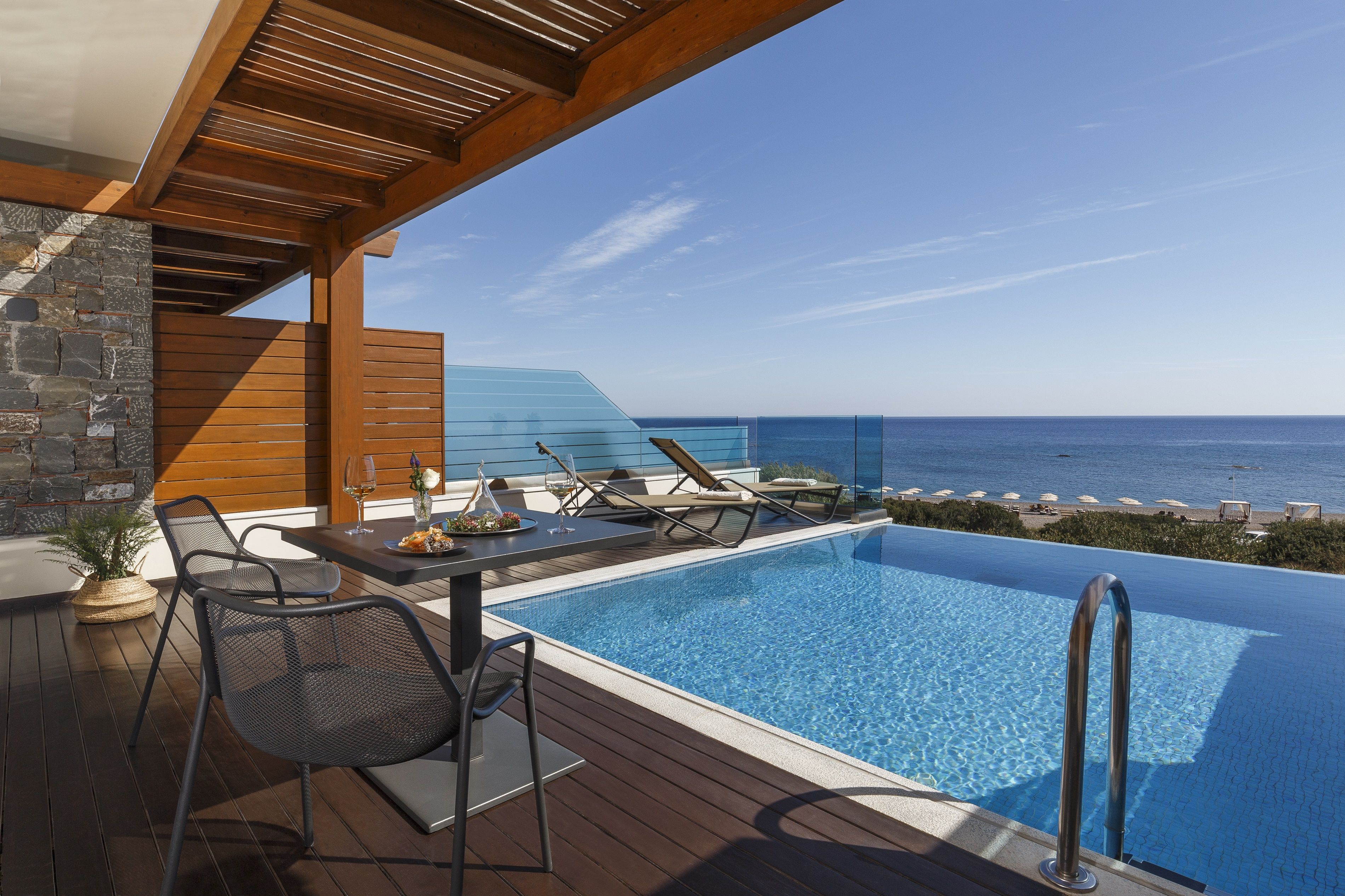 MEDITTERANEAN SUITE WITH PRIVATE POOL & SEA VIEW