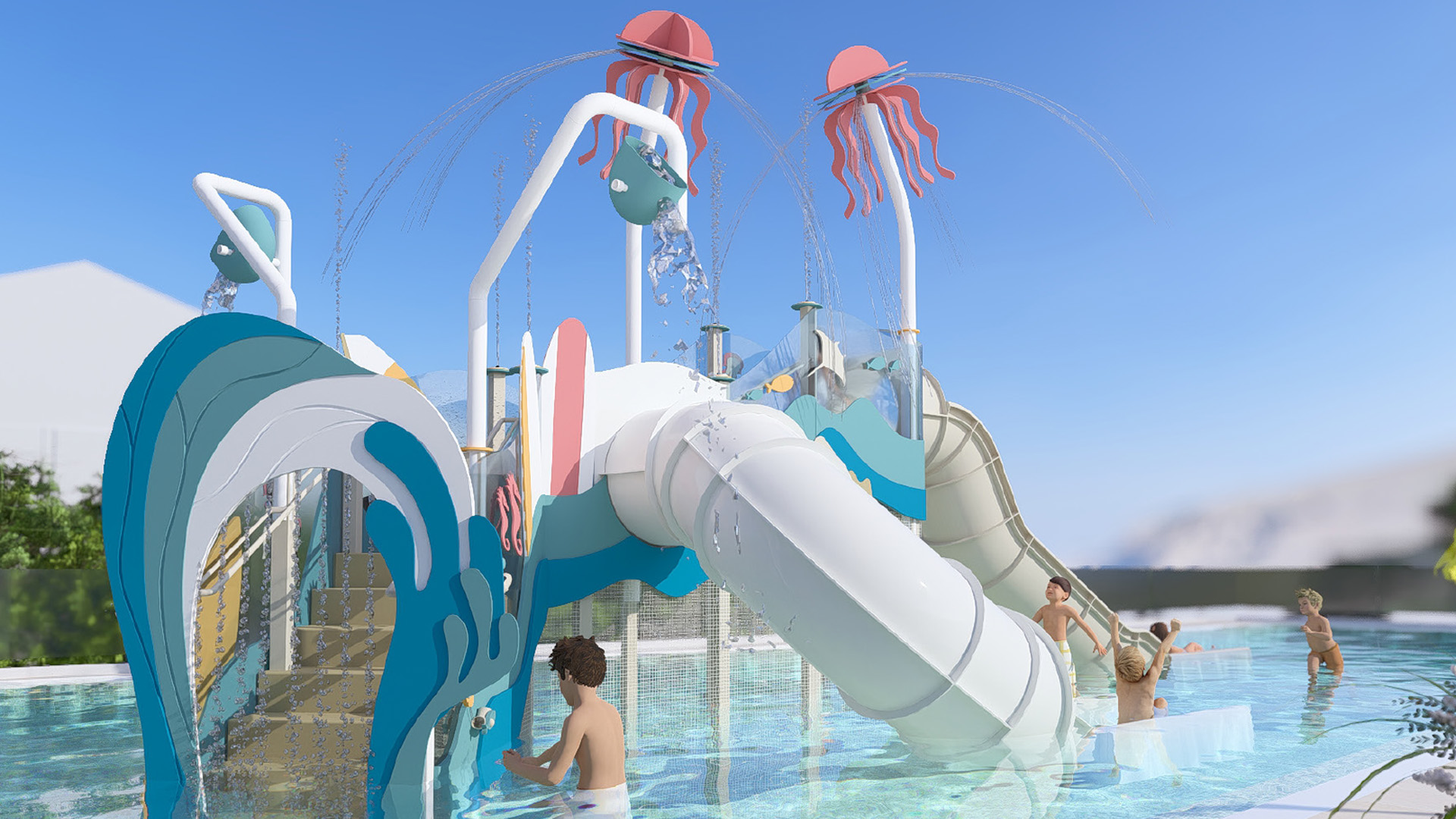 Piscina exterioara pentru copii