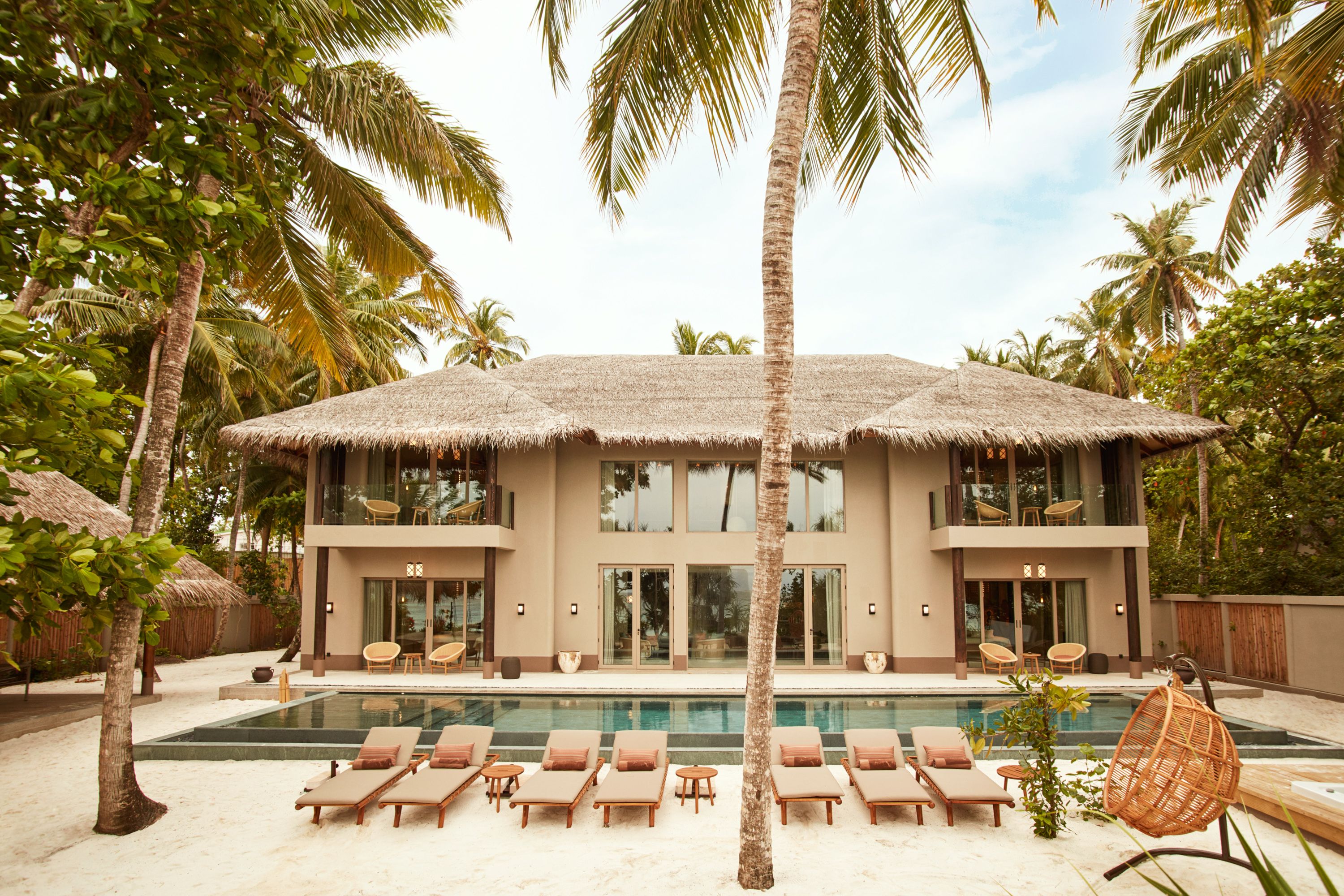 Four-Bedroom Beach Residence with Pool