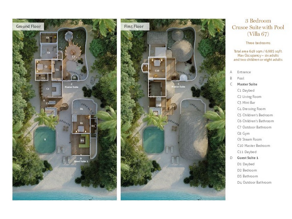 Crusoe Suite Three Bedroom With Pool