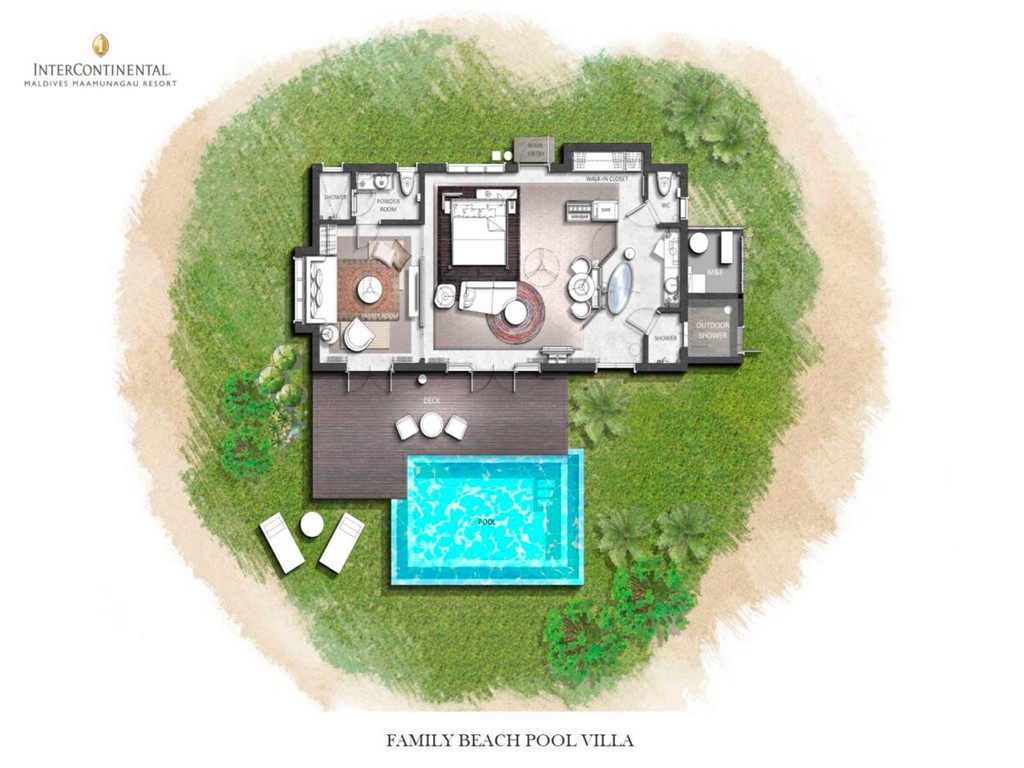  Family Beach Pool Villa