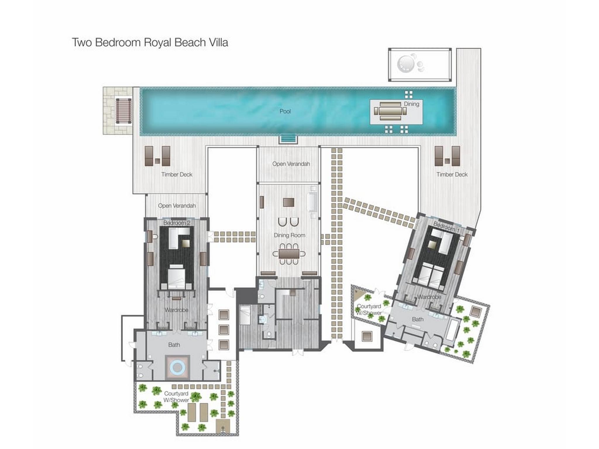 TWO-BEDROOM ROYAL BEACH VILLA