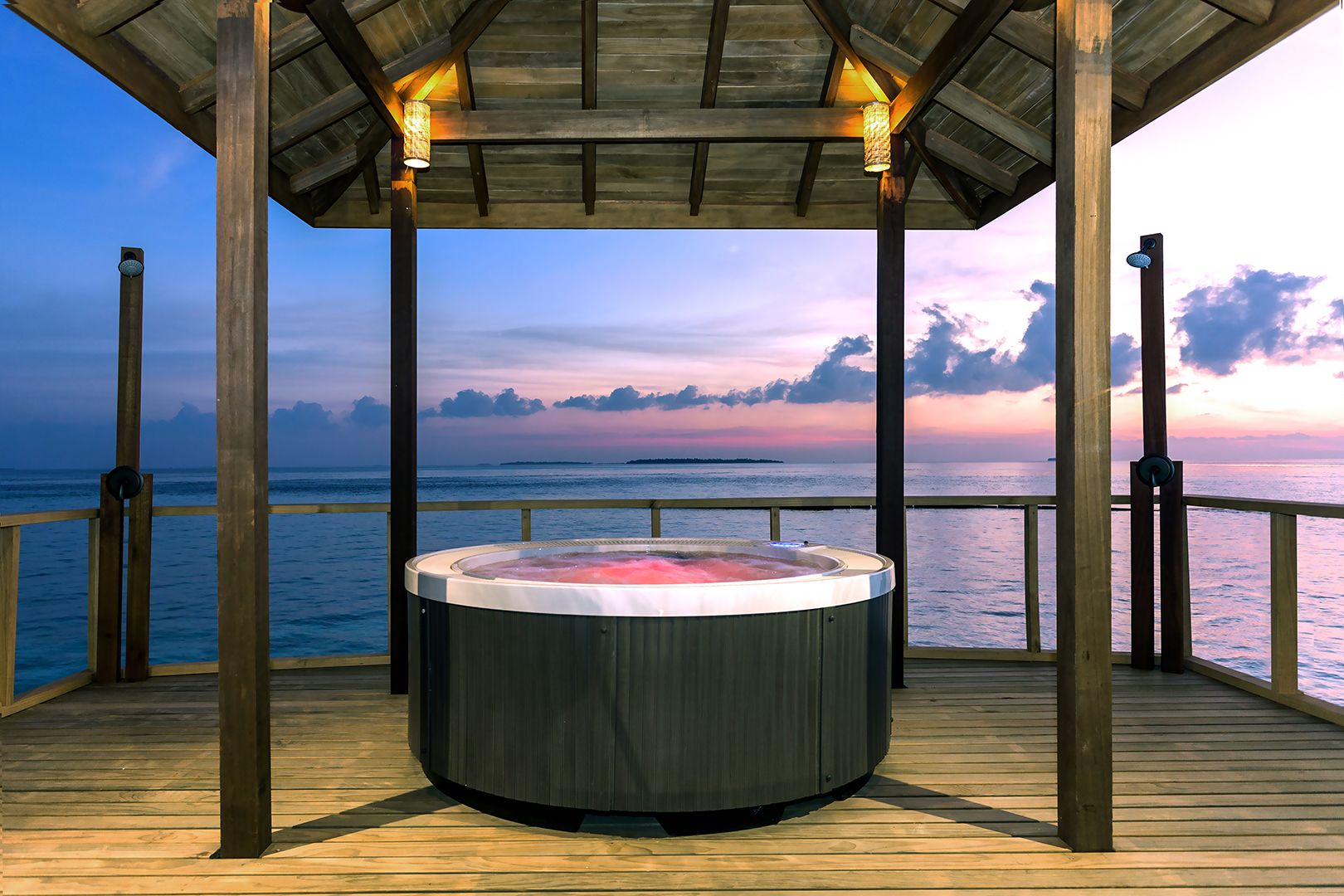 Two Bedroom Water Villa Suites with Spa Tub