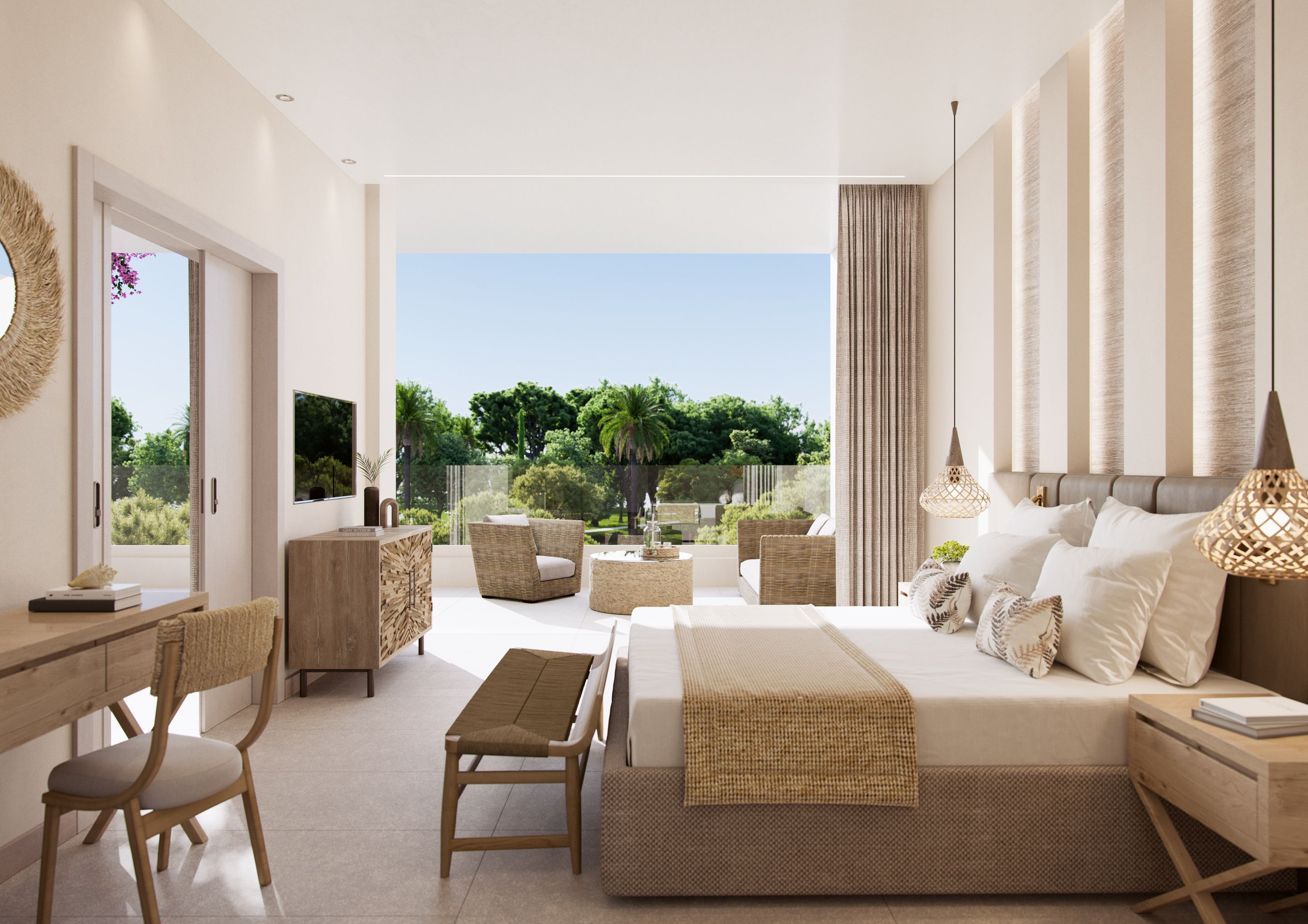 One Bedroom Suite Balcony Garden View