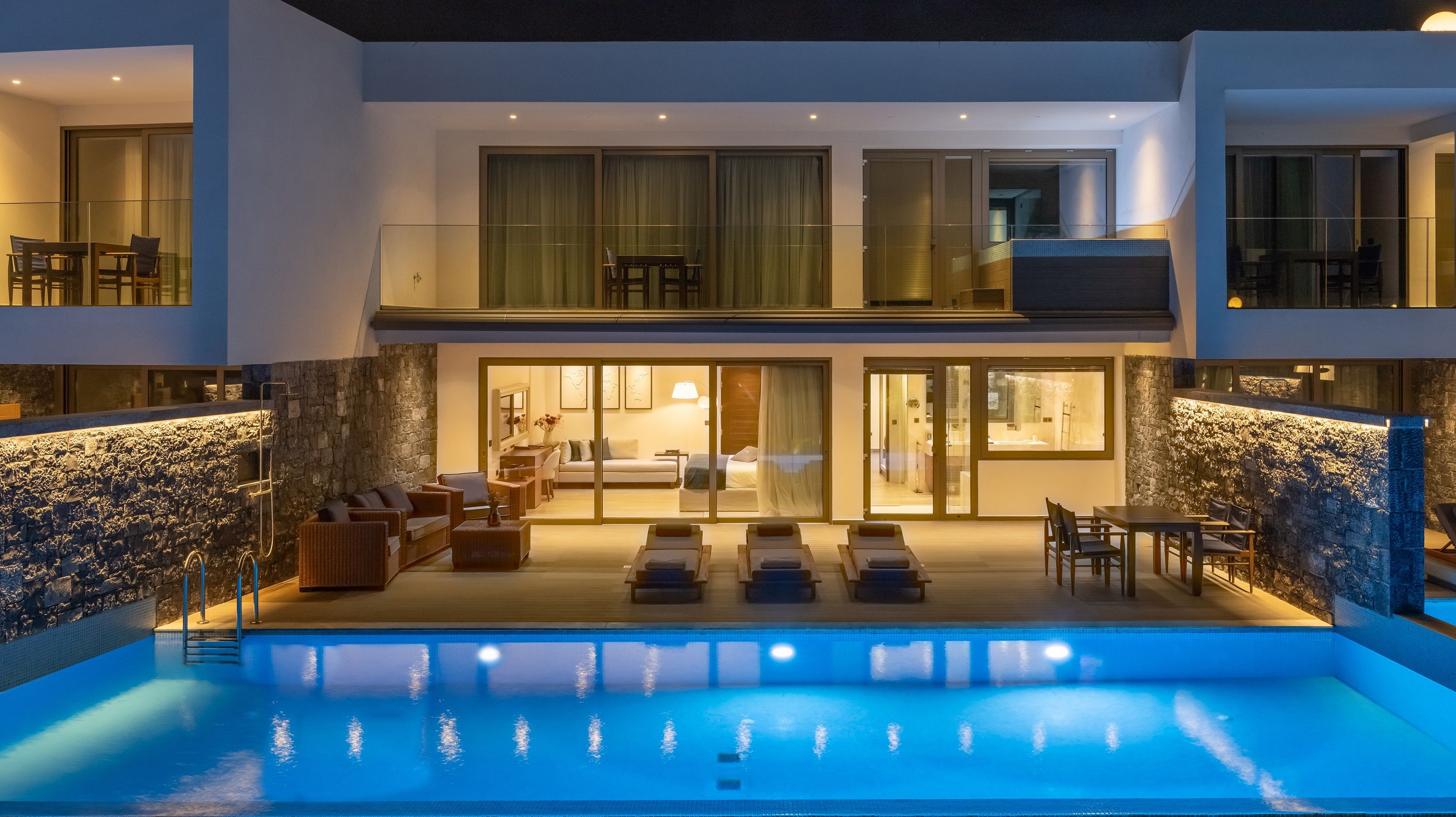 Dream Princess Villa 2 bedrooms in 2 floors, Sea View, with private pool,  outdoor whirlpool & SoulSauna