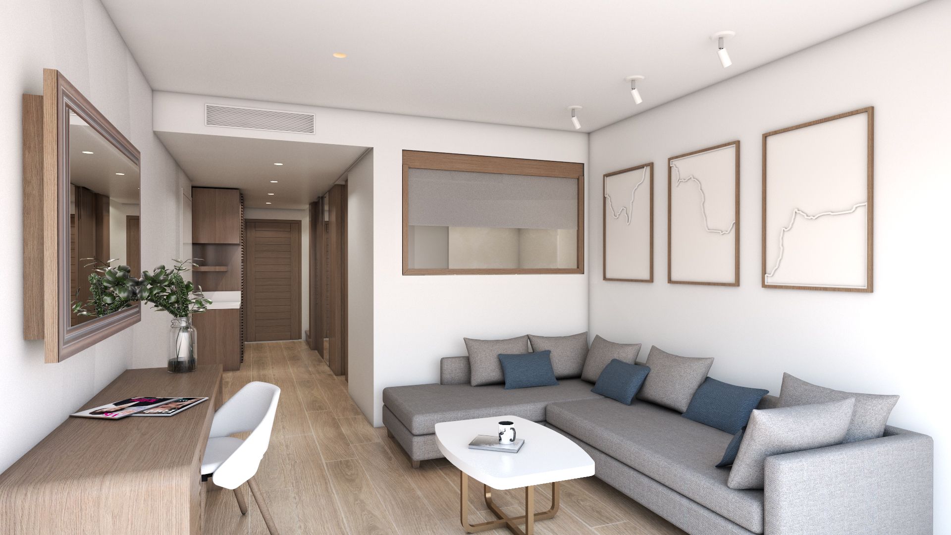 Supreme Suite Sea View  in two levels Sea View with private heated pool