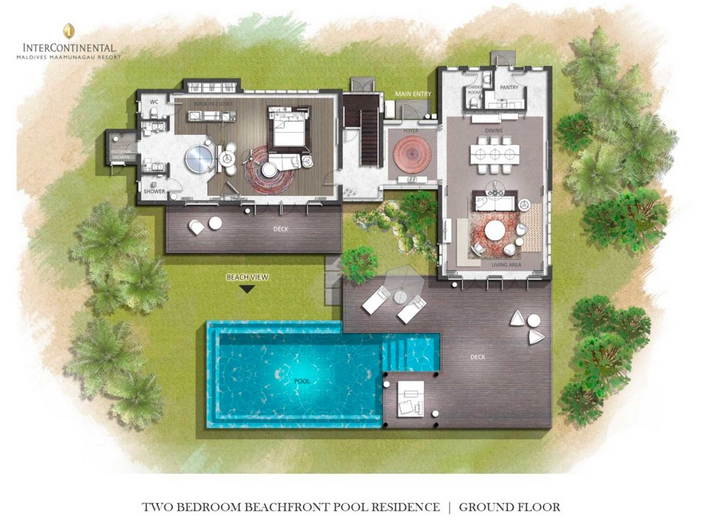  Two Bedroom Beachfront Pool Residence
